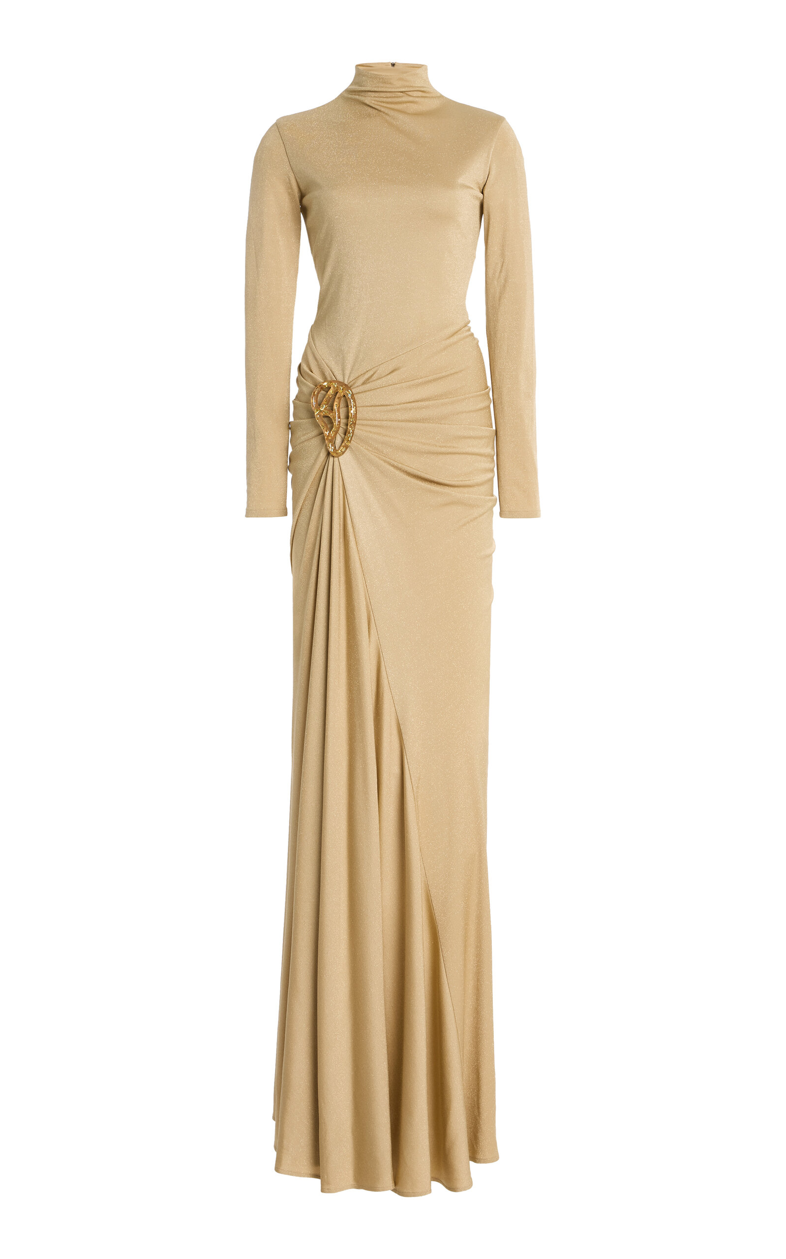 Silvia Tcherassi Adara Maxi Dress In Gold