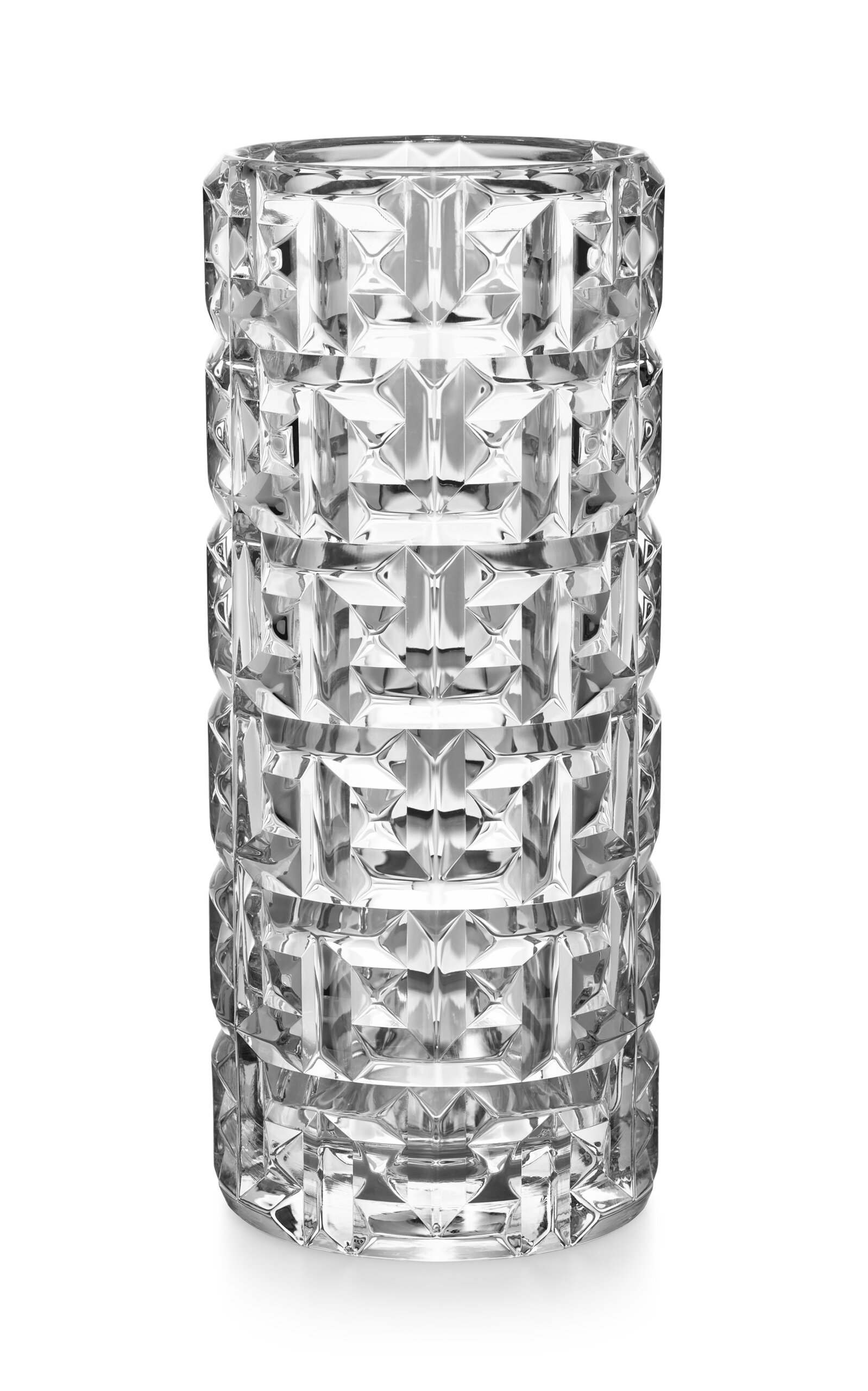 Tiffany & Co. Exclusive Tiffany T True Medium Crystal Vase - Clear