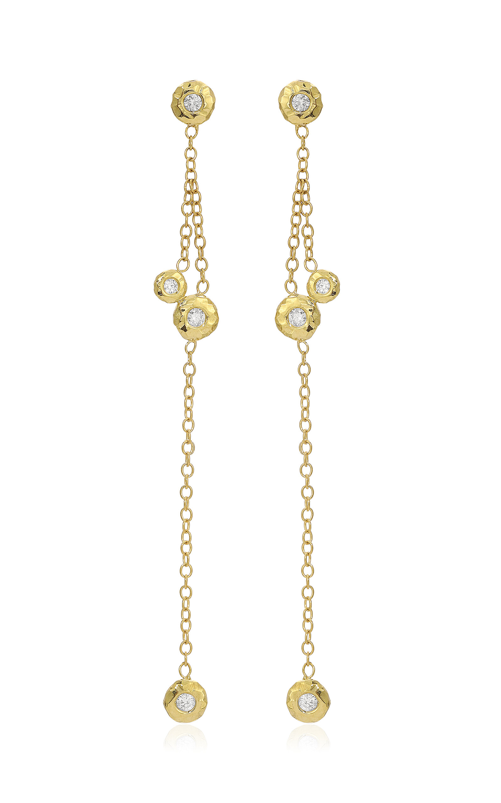 Octavia Elizabeth - 18K Yellow Gold Diamond Earrings - Gold - OS - Moda Operandi - Gifts For Her 3200$