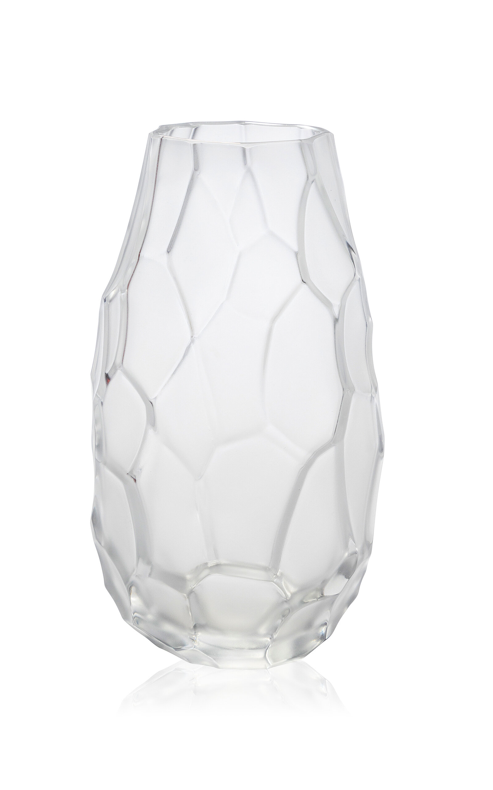 Lalique Crystal Silex Crystal Vase In Transparent