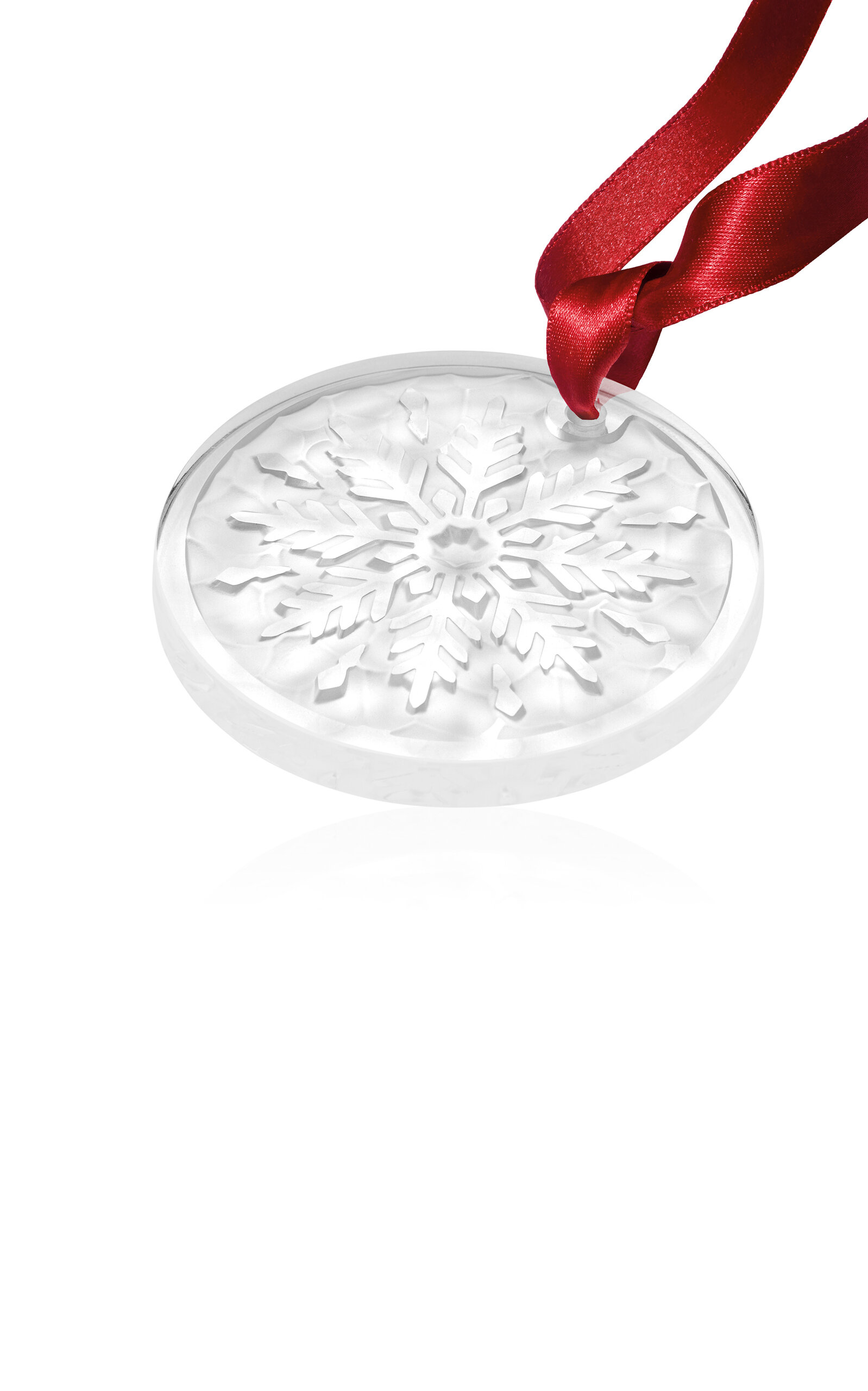 Lalique Frost Christmas Crystal Ornament - Clear