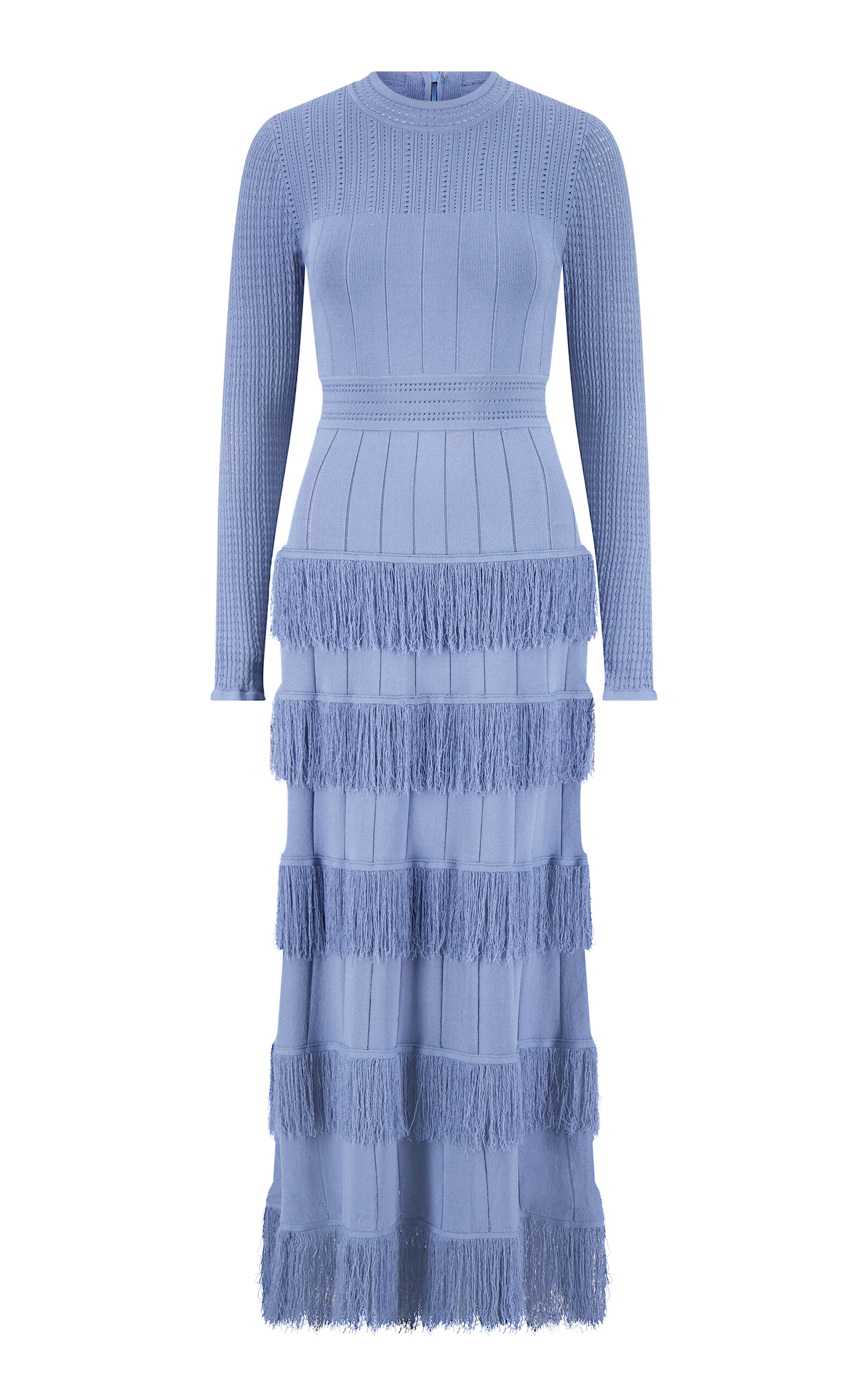 Lela Rose Piper Friged Knit Dress