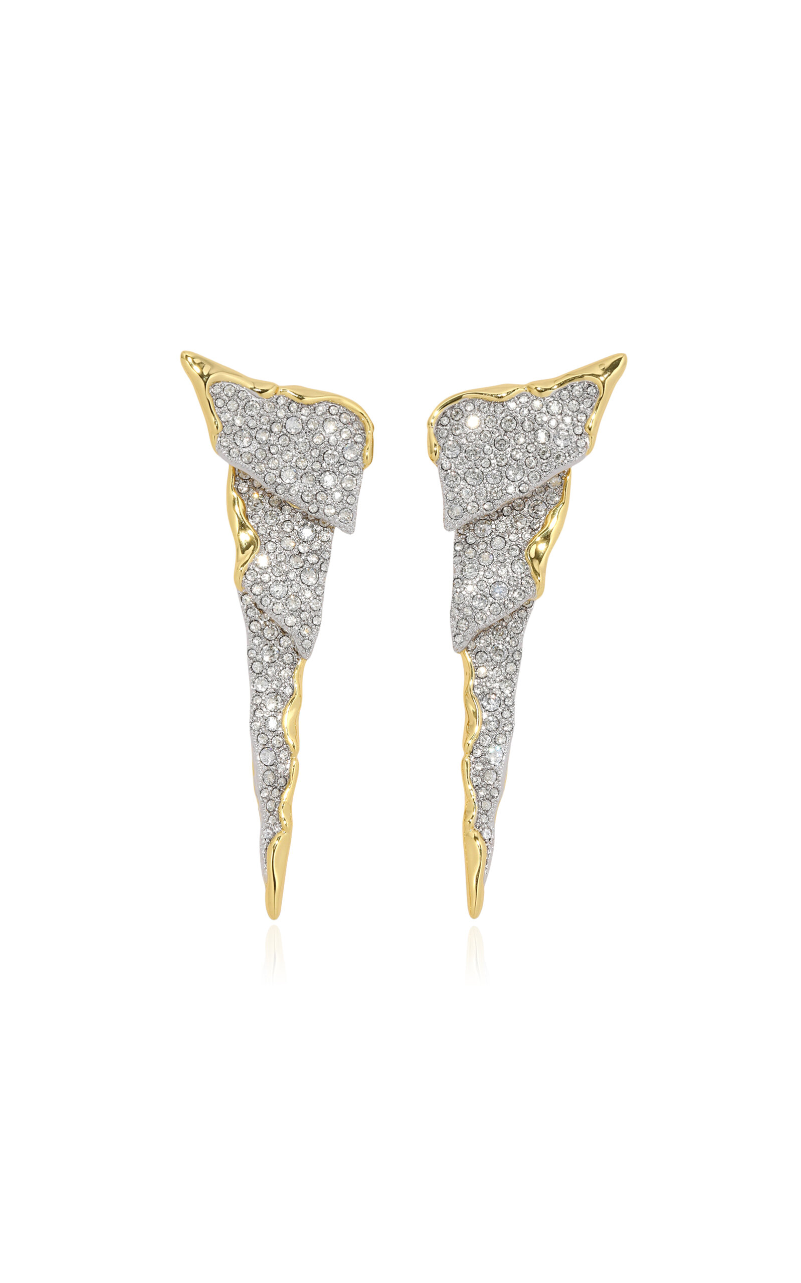 Alexis Bittar Alexis Bitar Solanales Crystal Cascade Statement Earrings In Metallic