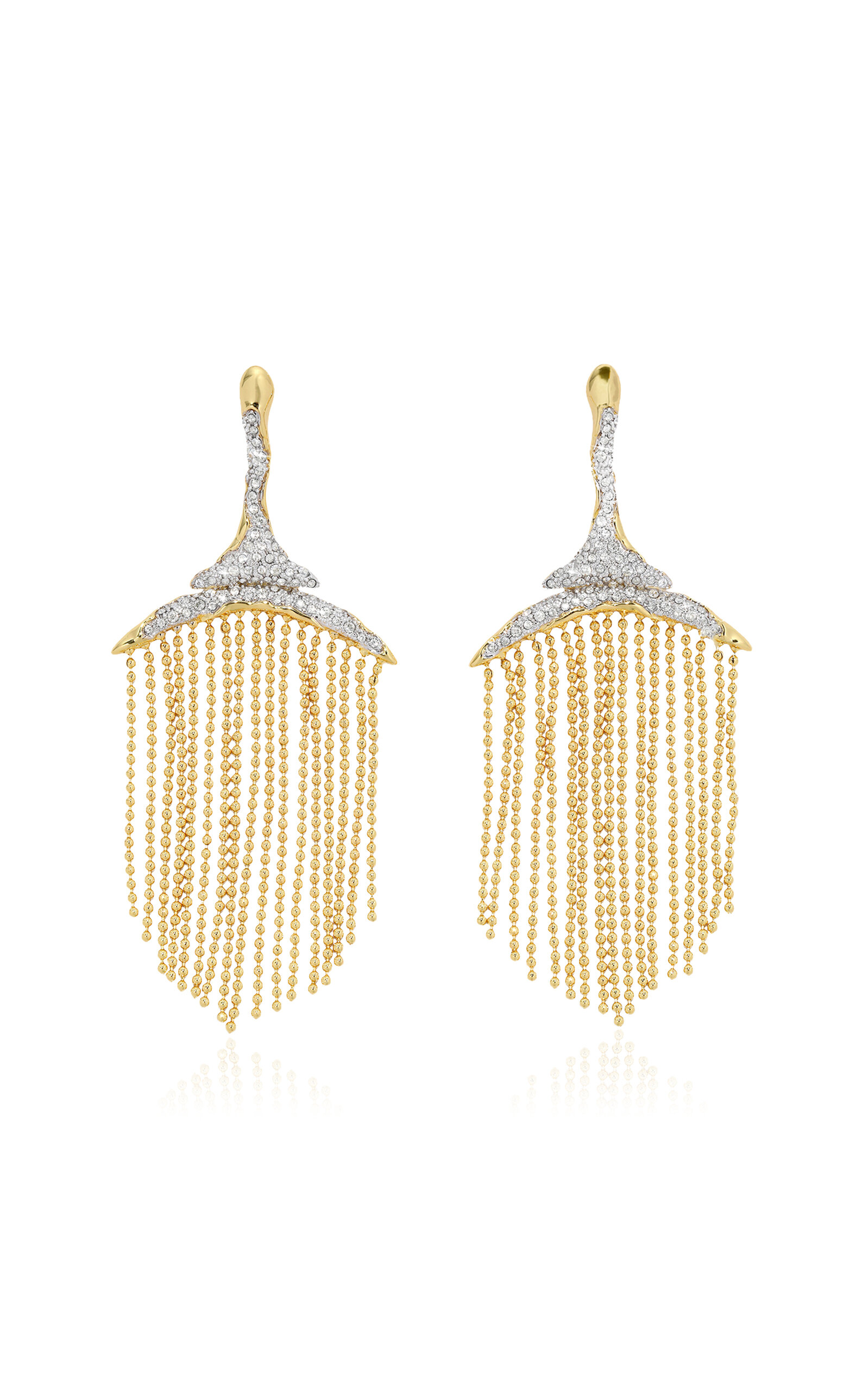 Alexis Bittar Solaneles 14k Gold-plated Crysal Earrings In Gold