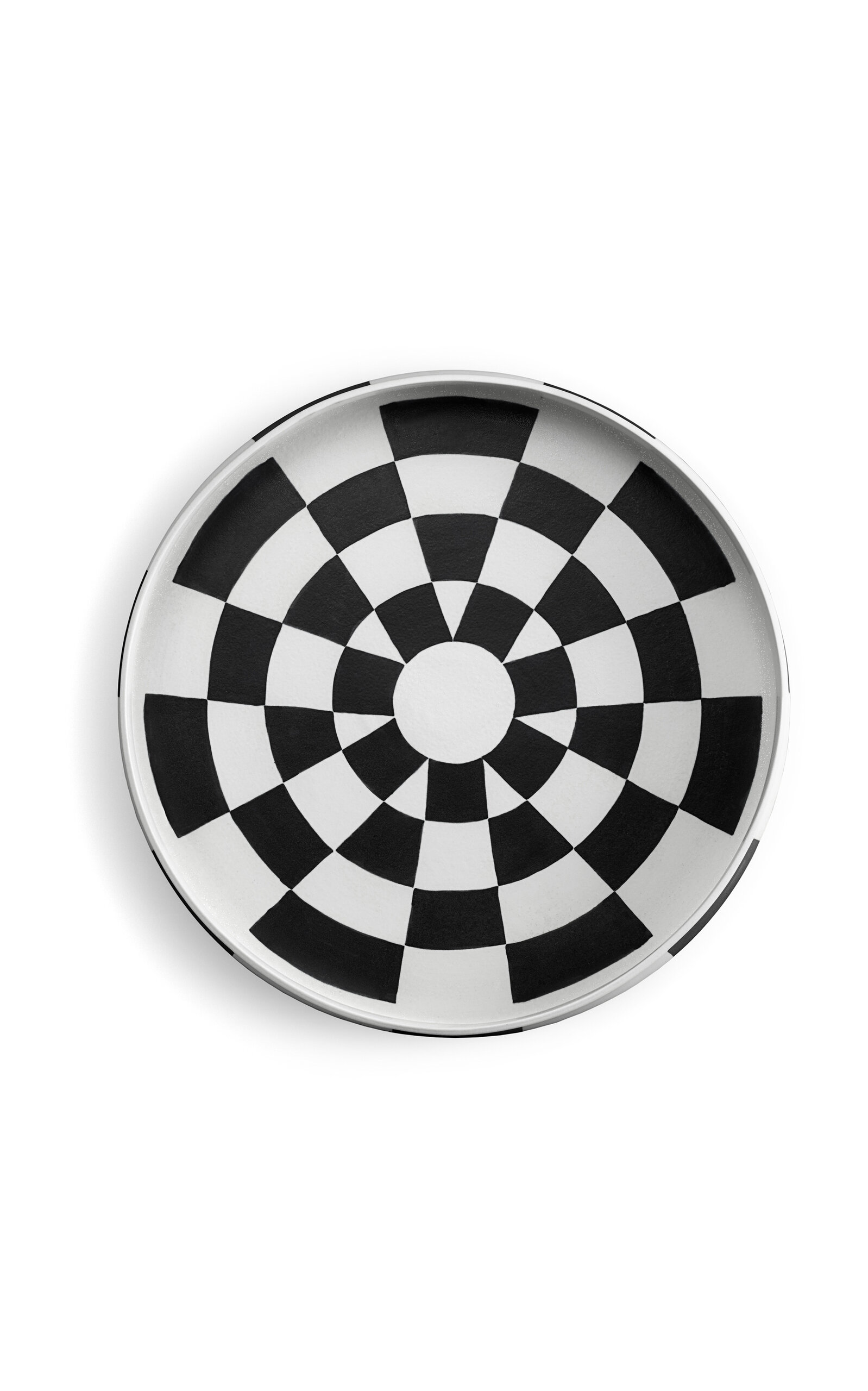 L'Objet Damier Platter - Black/white