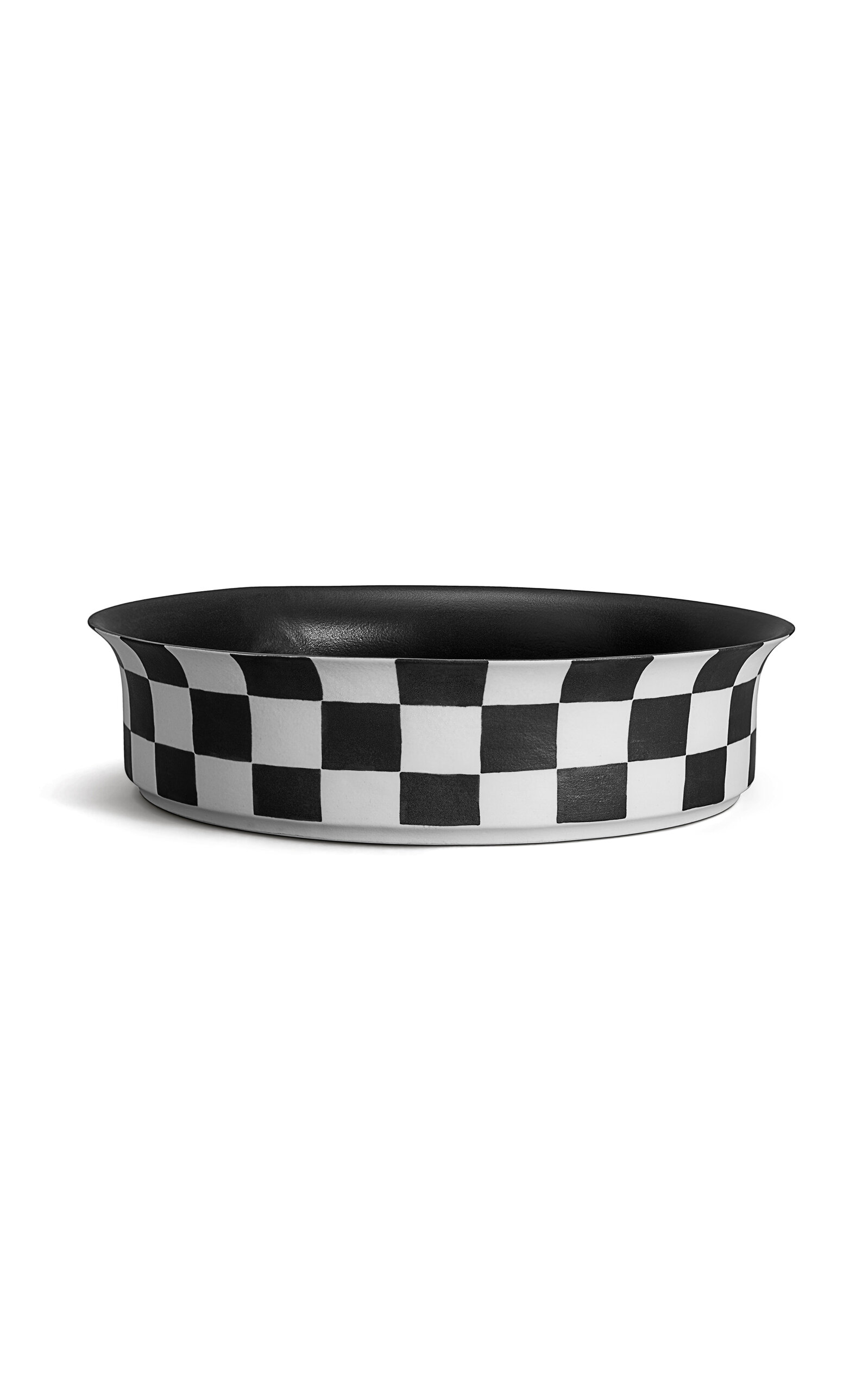 L'Objet Damier Bowl - Black/white