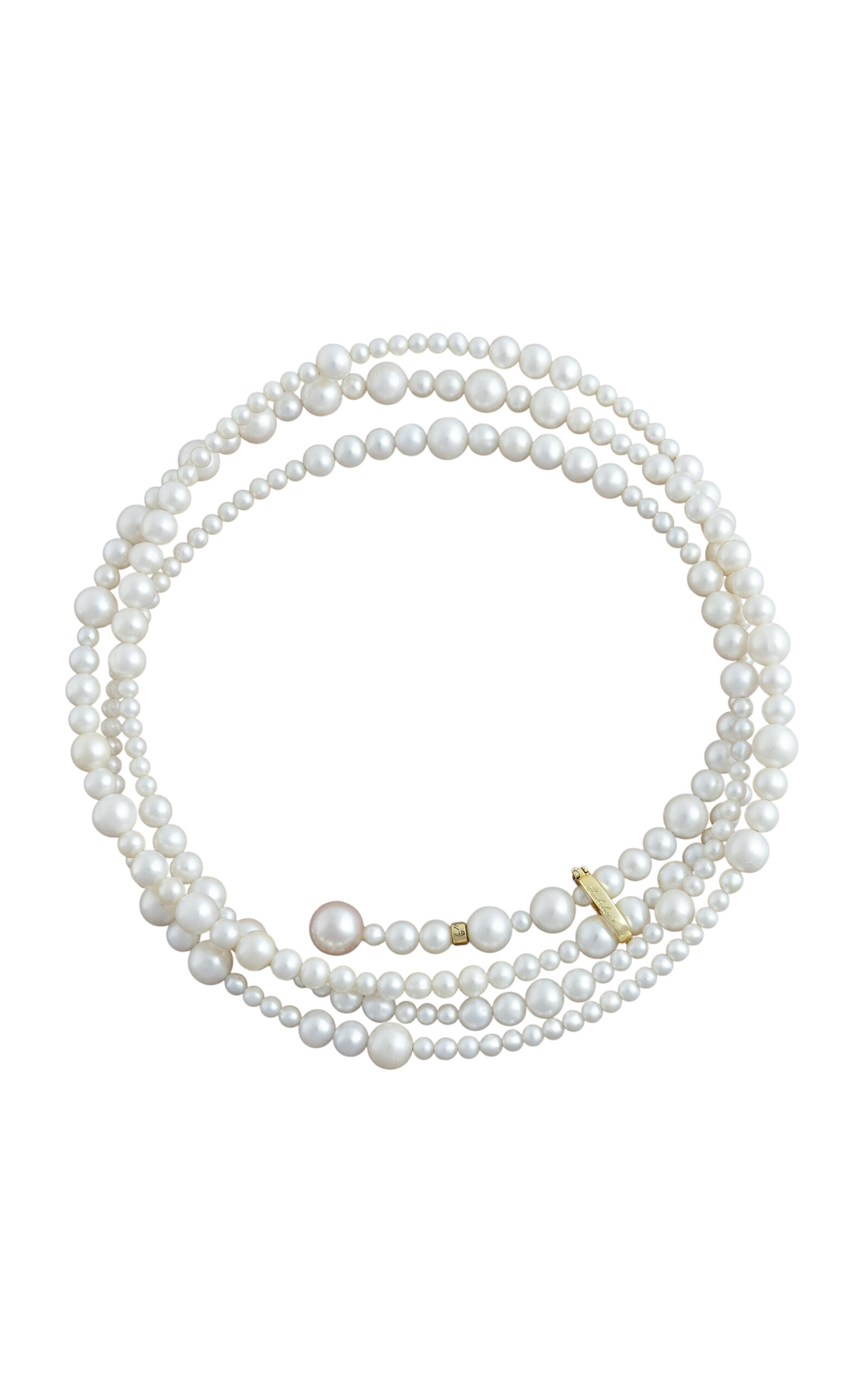 Ambelier 14K Yellow Gold Cygnus 1 Necklace - White - OS - Only At Moda Operandi