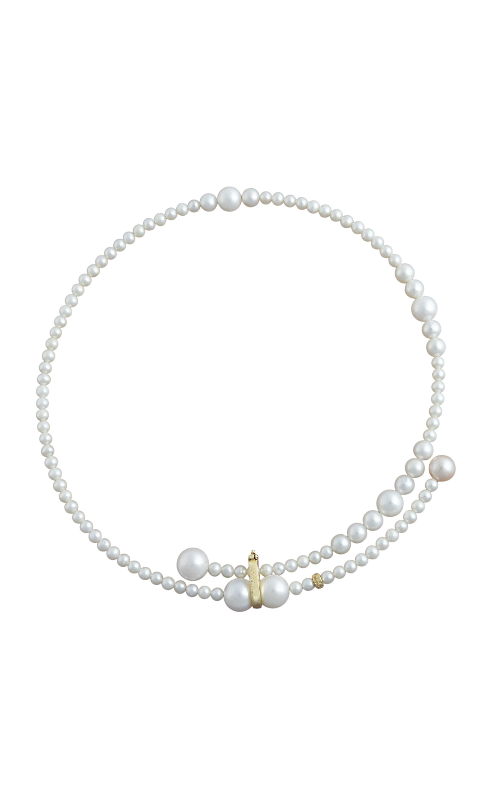 Ambelier 14K Yellow Gold Cygnus 2 Necklace - White - OS - Only At Moda Operandi