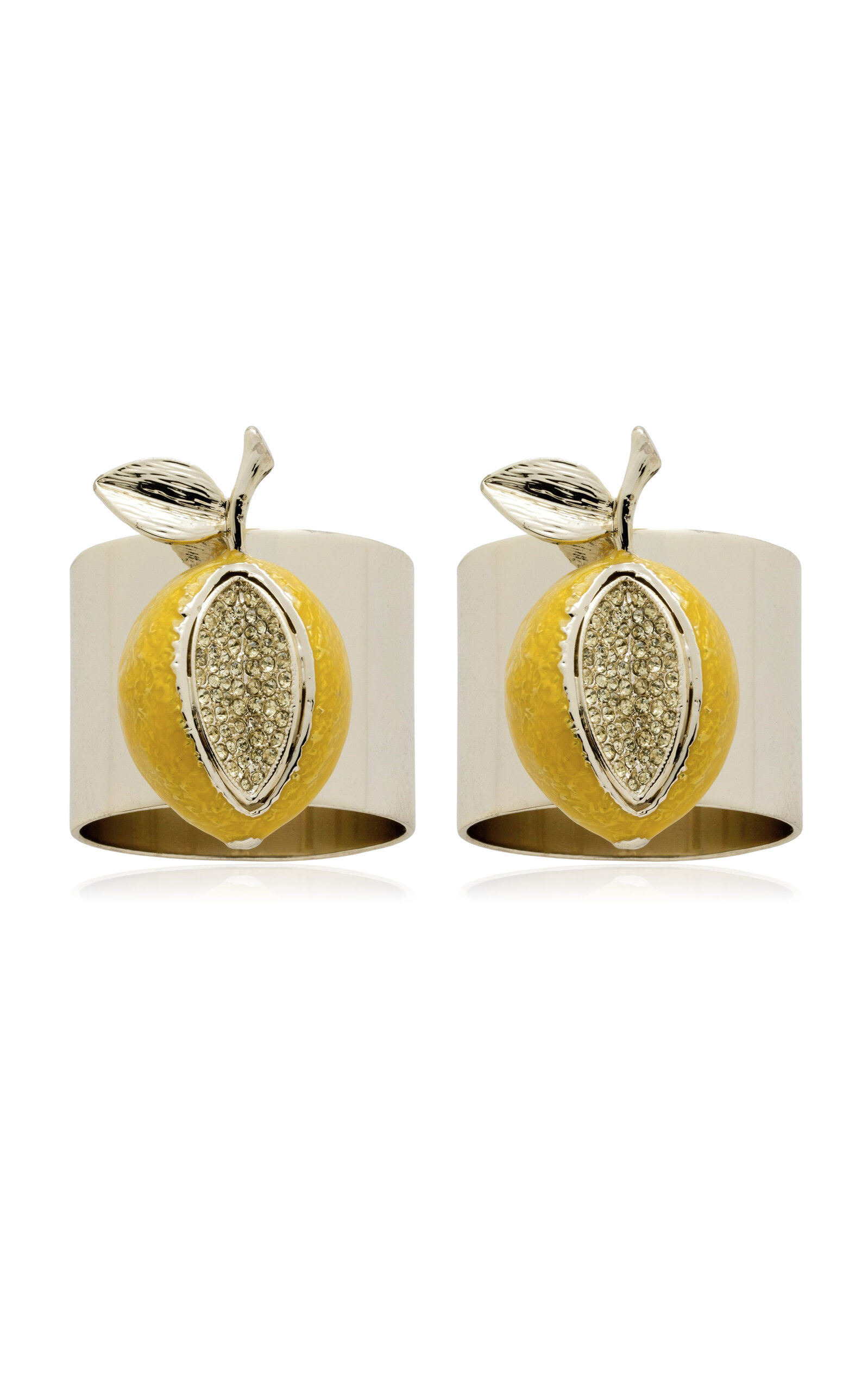 Joanna Buchanan Set-of-Two Lemon Napkin Rings - Yellow