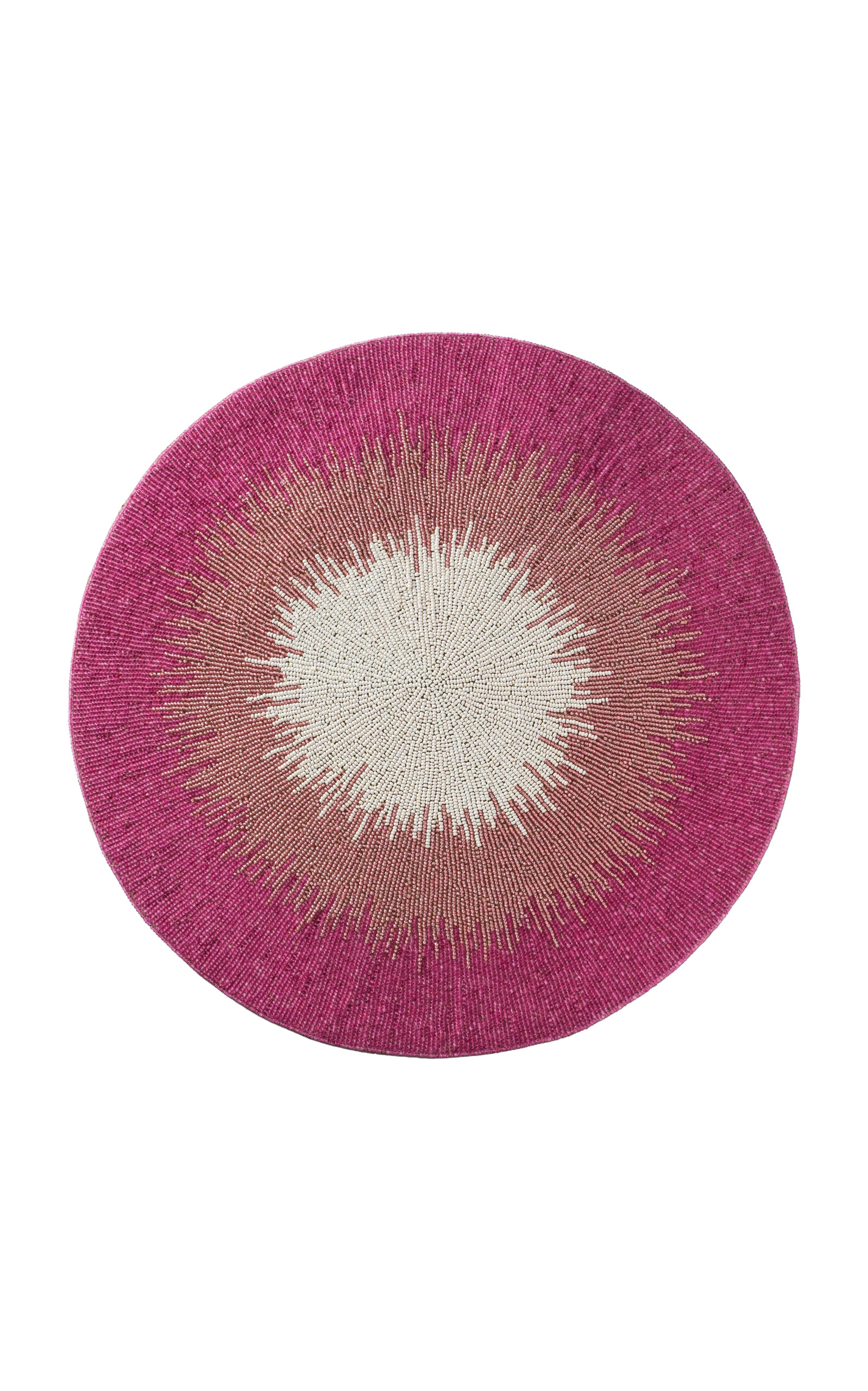 Joanna Buchanan Ombre Beaded Placemat In Pink