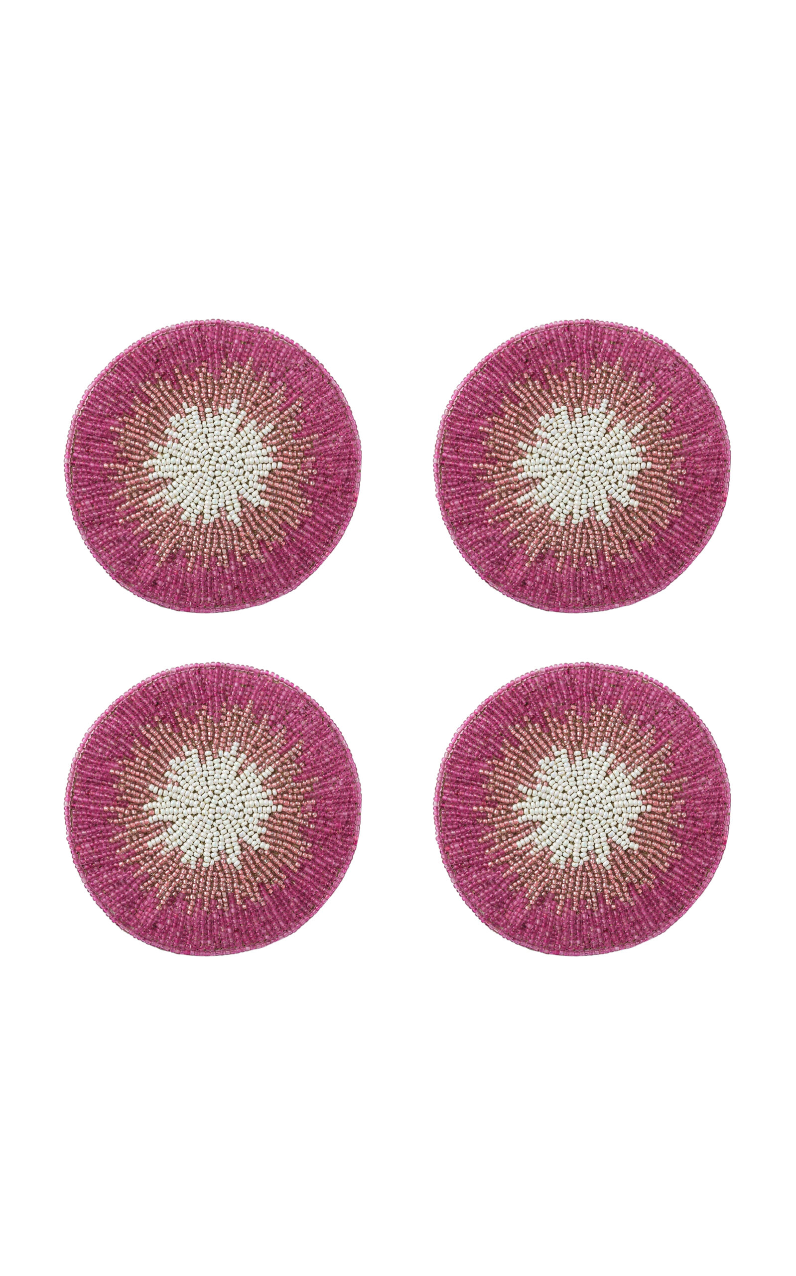 Joanna Buchanan Set-of-four Ombre Coasters In Pink