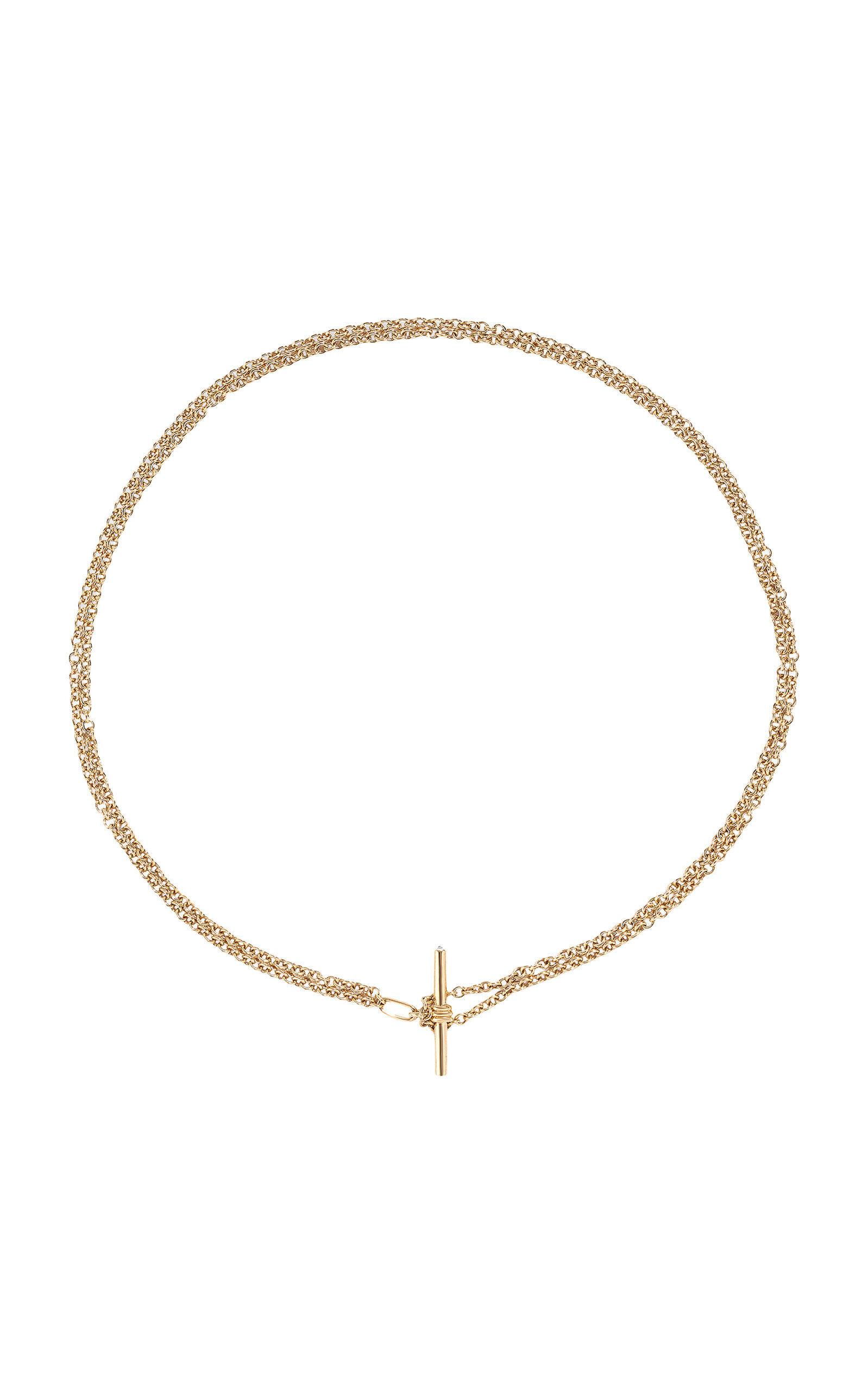 Renato Cipullo Diamond Gemella 18k Yellow Gold Diamond Necklace In Gold