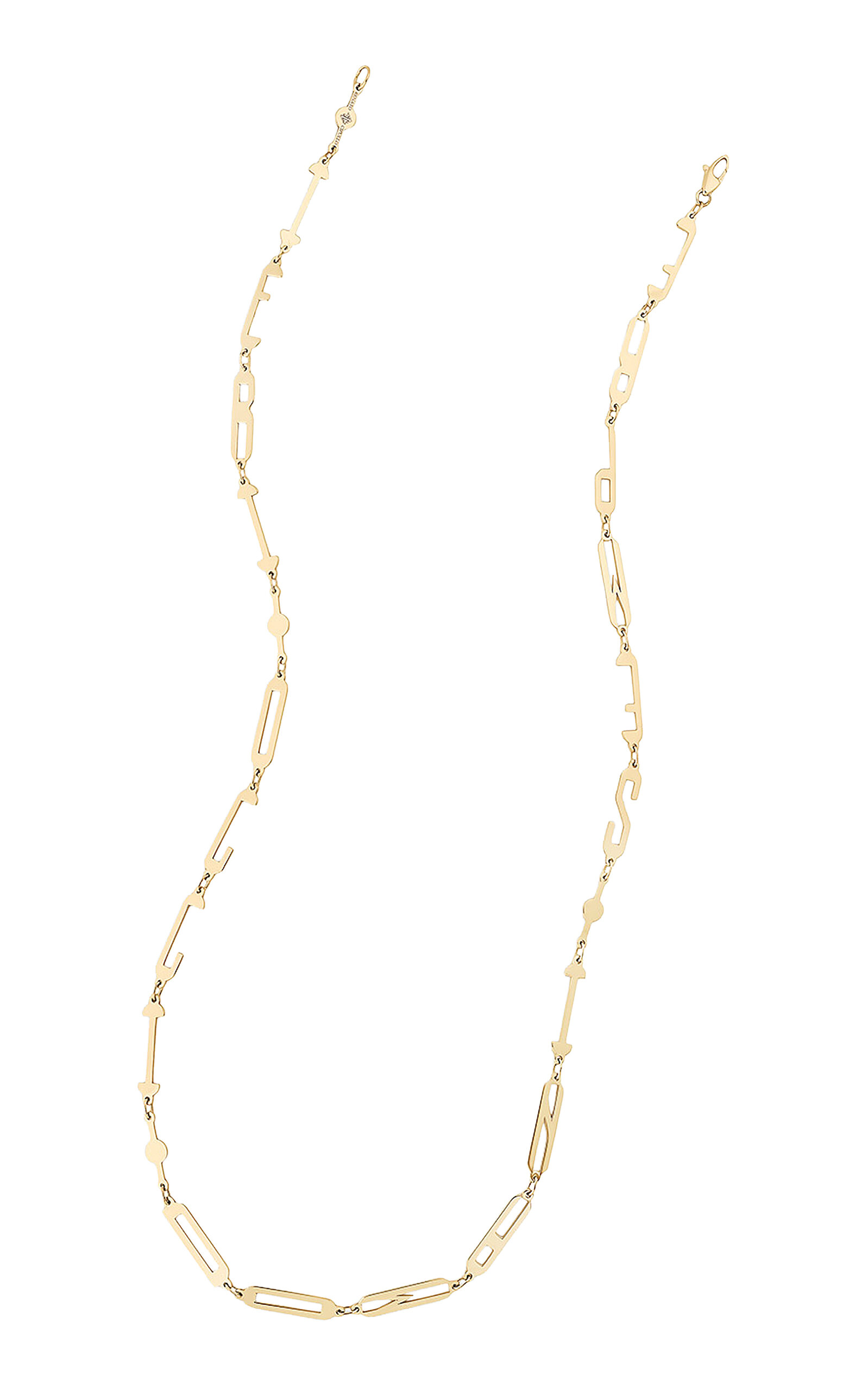 Renato Cipullo Always Lettera 18k Yellow Gold Necklace In Gold
