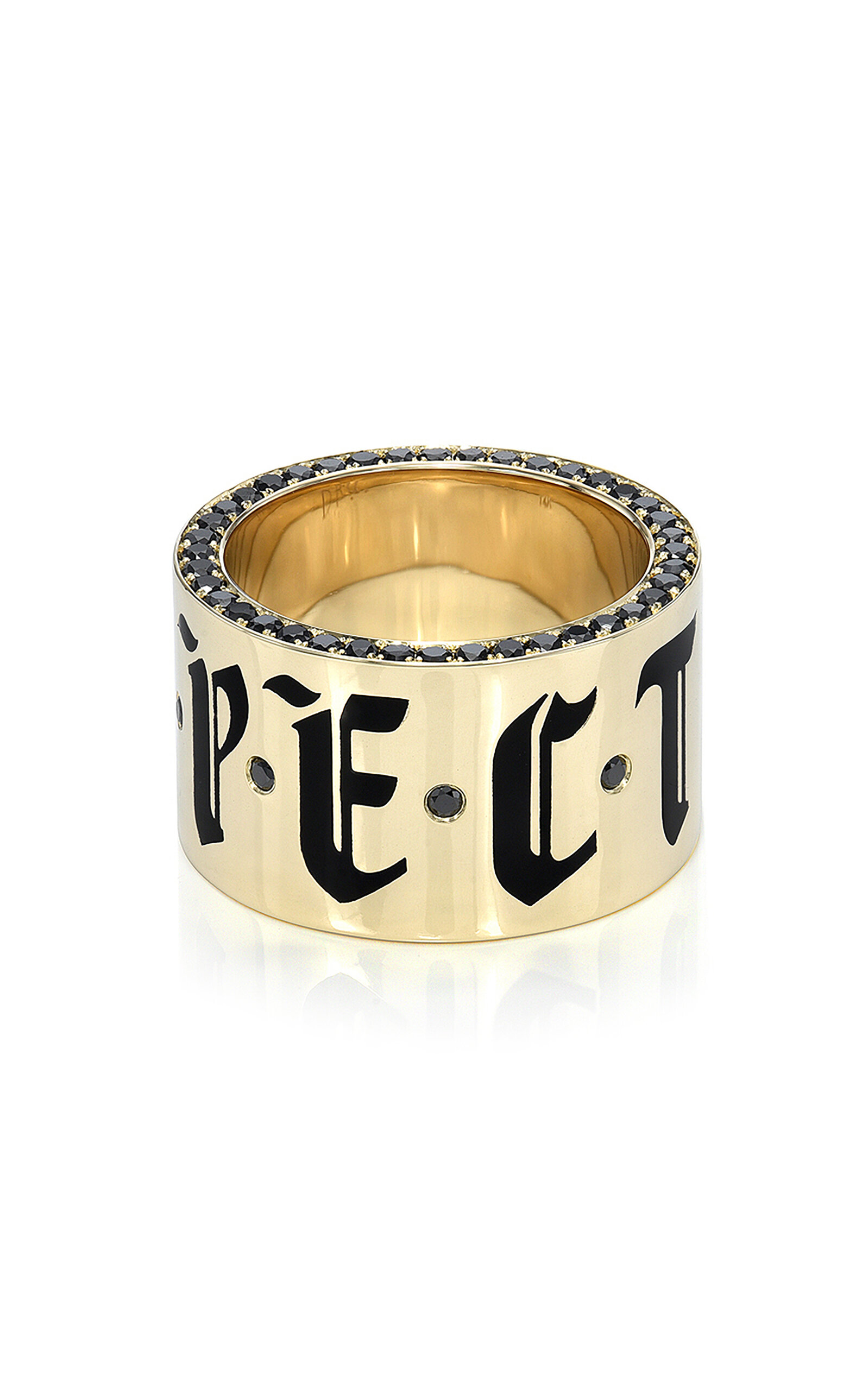 DRU. - Respect Cigar 14K Yellow Gold Diamond Diamond Ring - Gold - US 7 - Moda Operandi - Gifts For Her