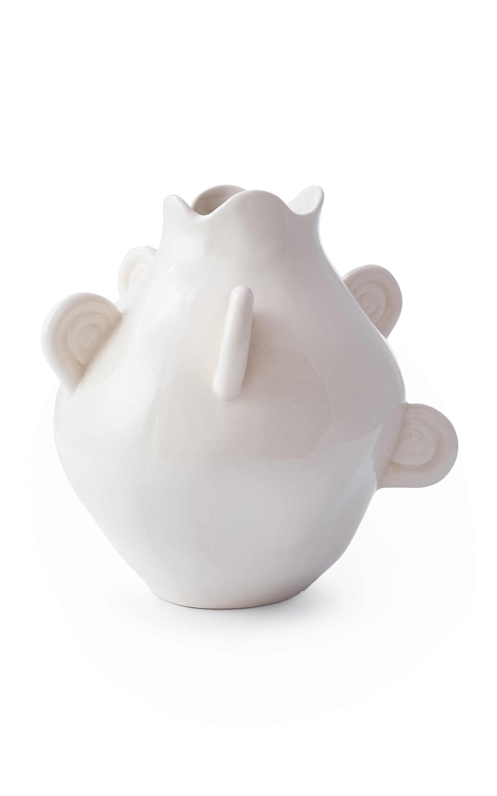 Ambelier Aries Vase With White Horns In White