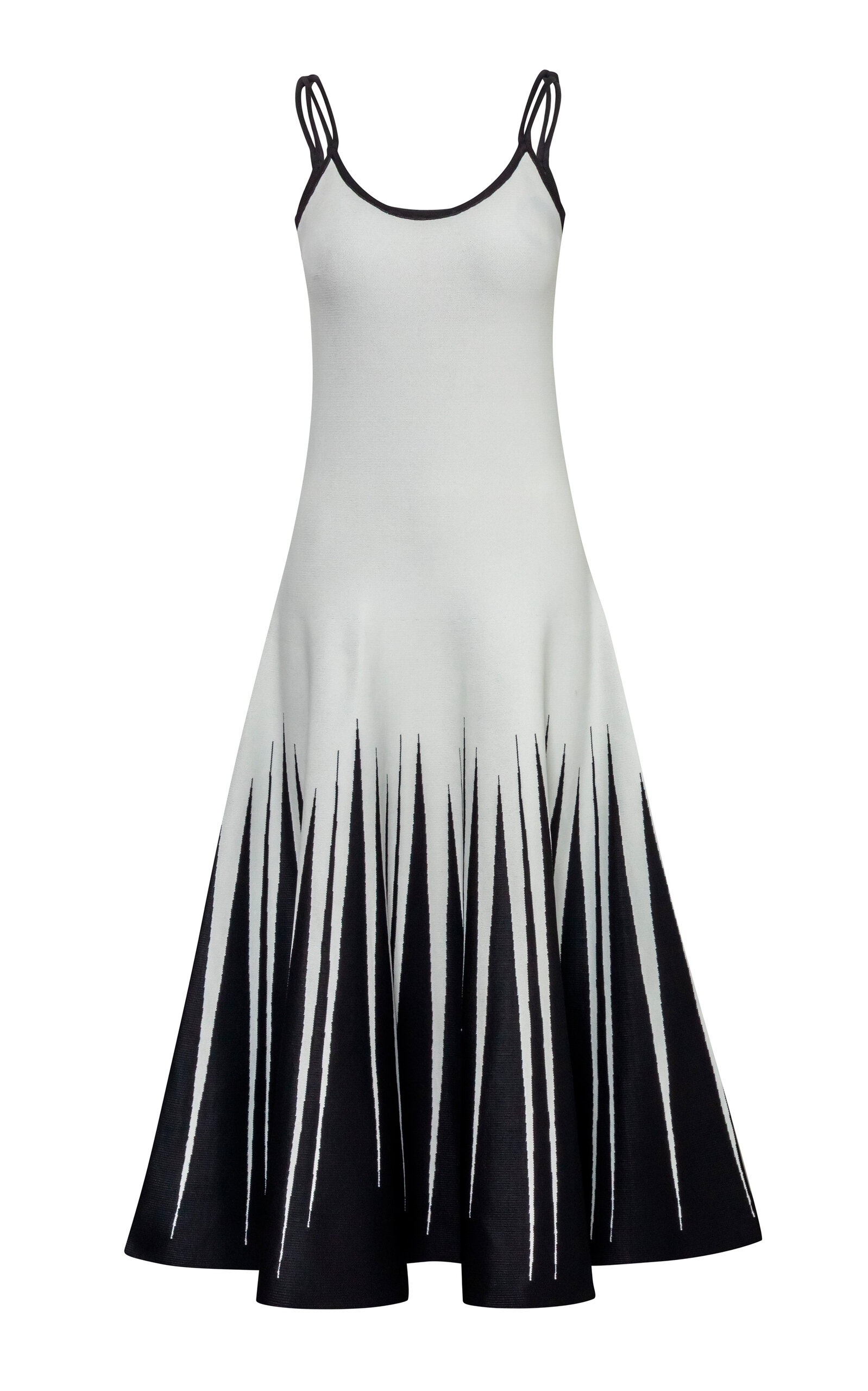 Pepa Pombo Parisi Flared Maxi Dress - Black/white