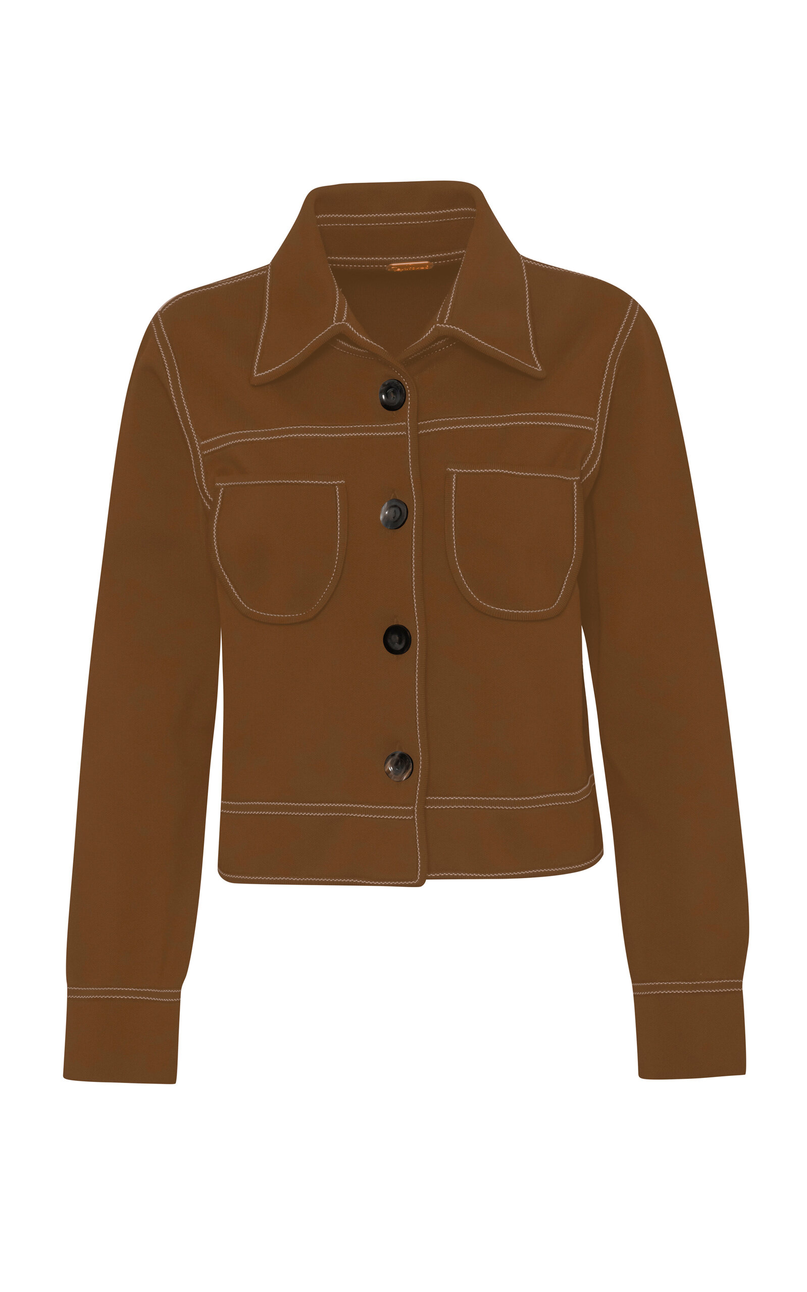 Pepa Pombo Hutton Boxy Jacket In Brown