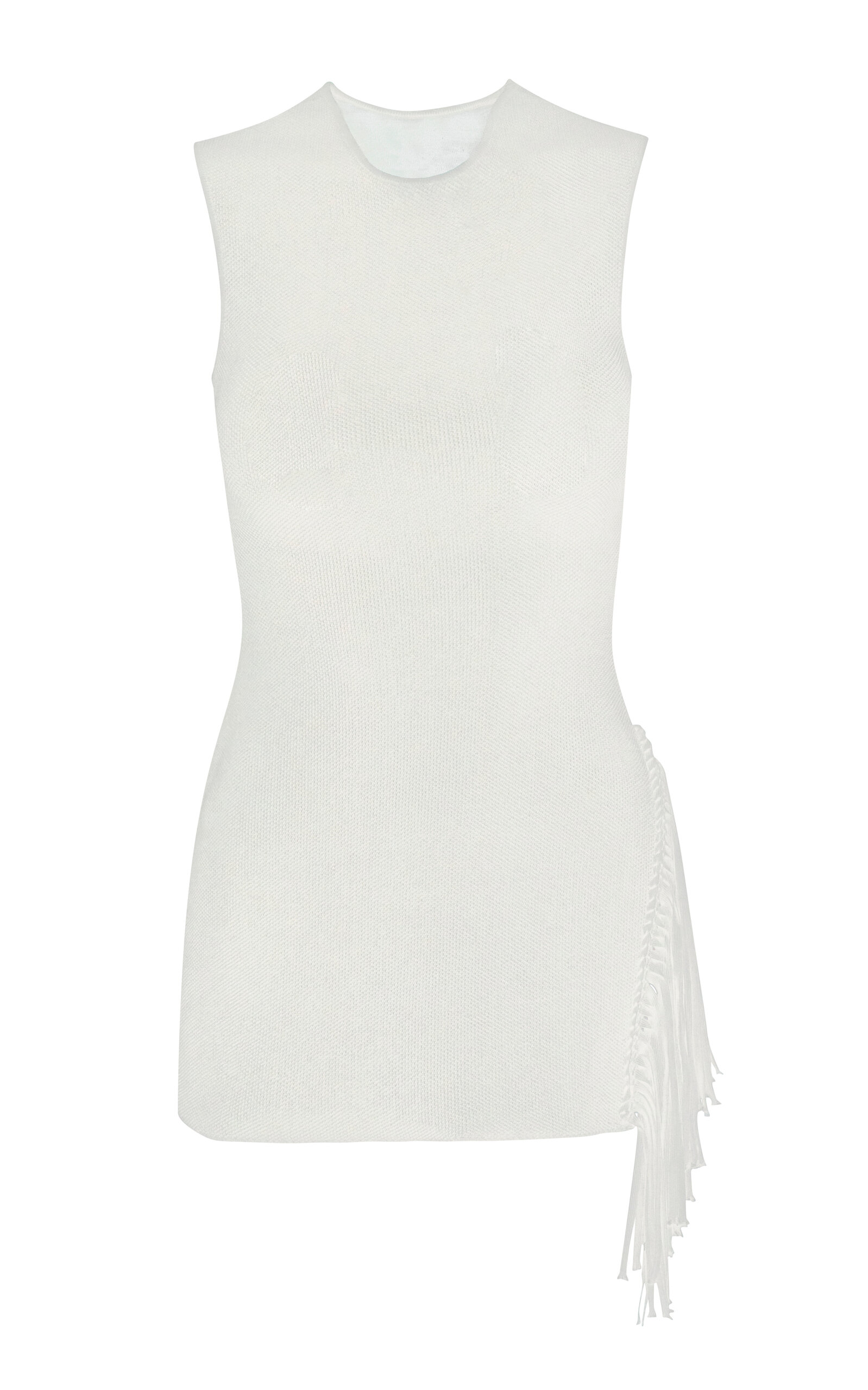 Pepa Pombo Vesa Fringed Top In White