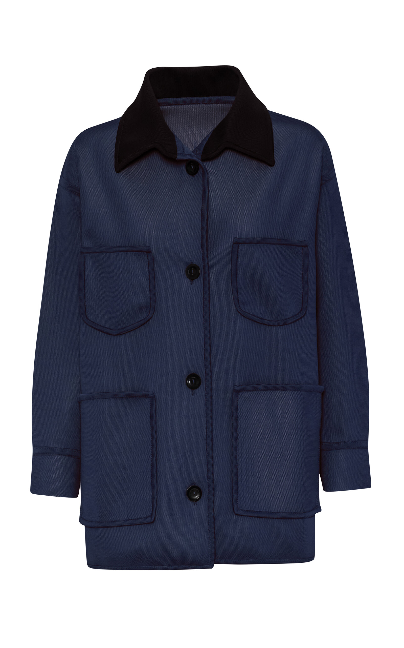 Pepa Pombo Mazaye Oversized Jacket - Navy