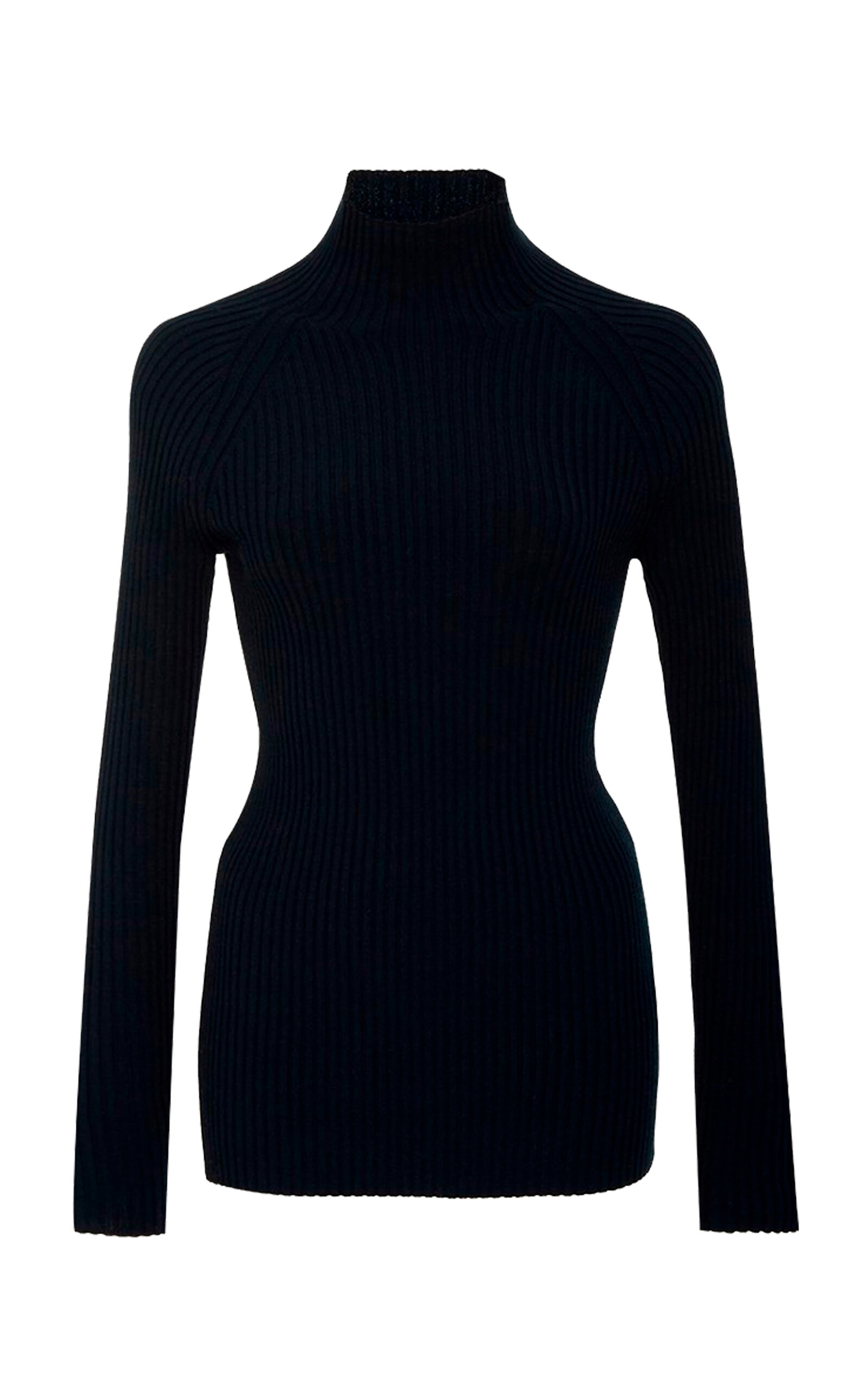 Pepa Pombo Acacia Mock Neck Top In Black