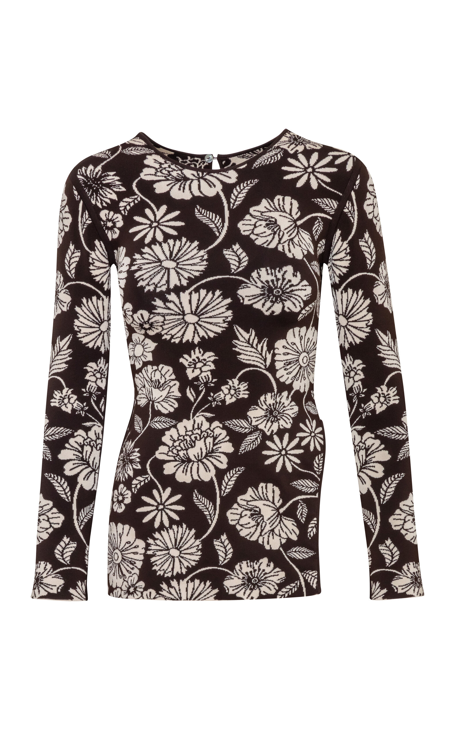 Pepa Pombo Aria Floral Top In Black