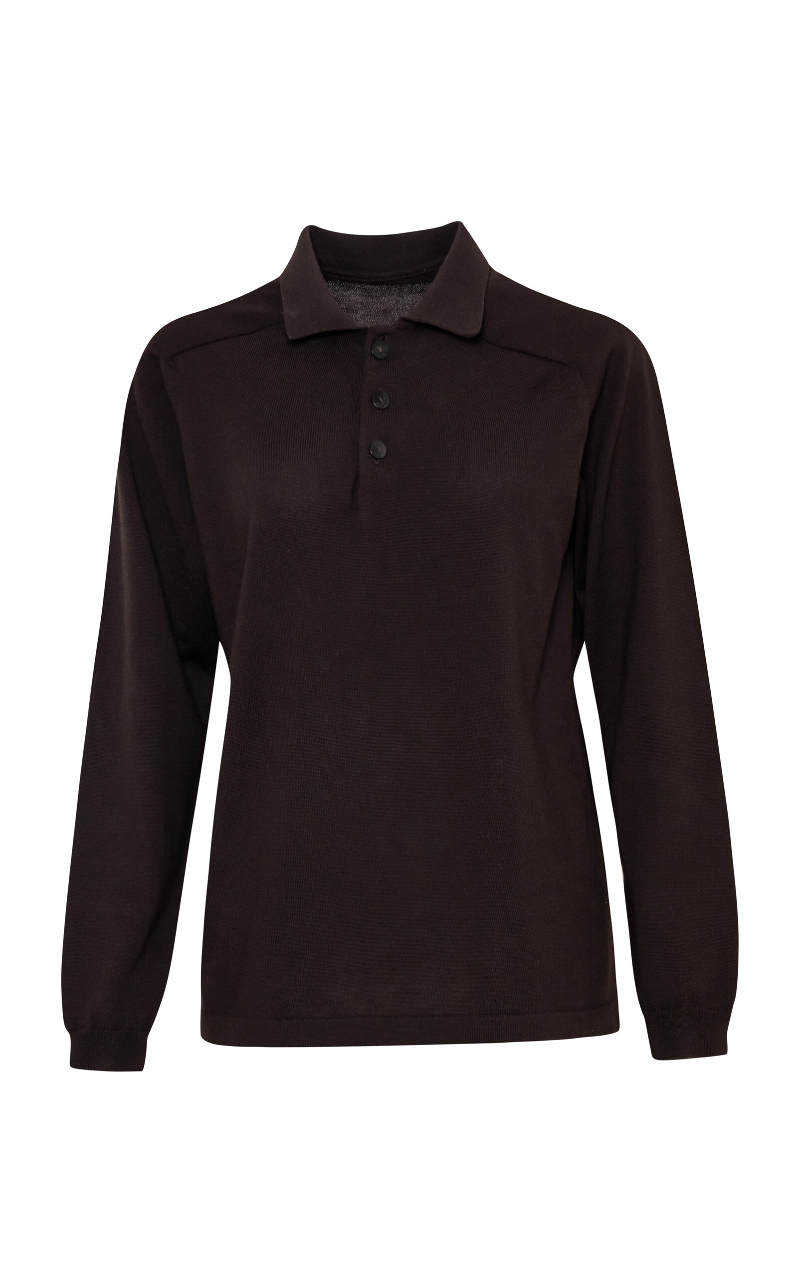 Pepa Pombo Emin V-neck Wool Top In Brown
