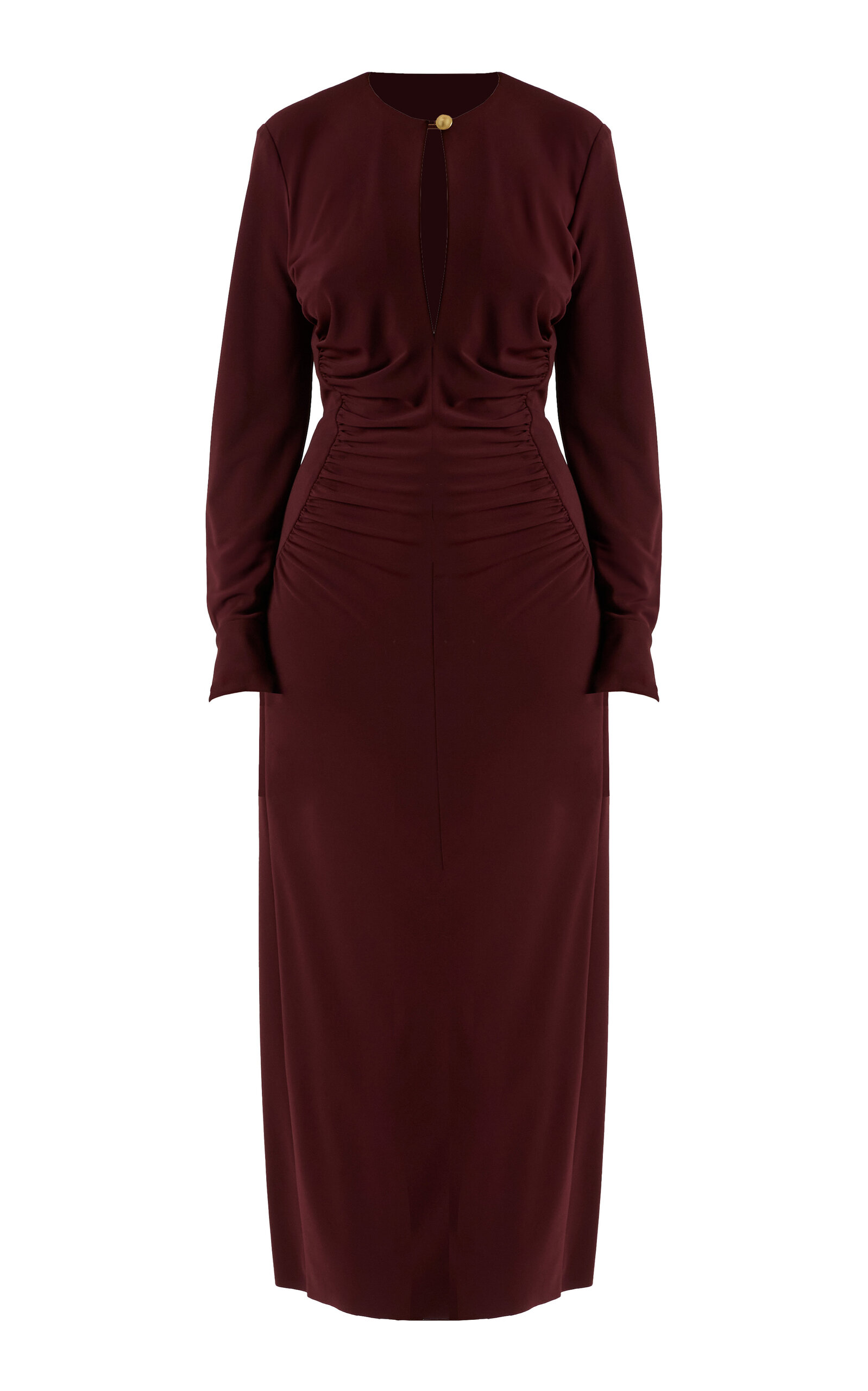 Amir Taghi Gabrielle Jersey Dress In Burgundy