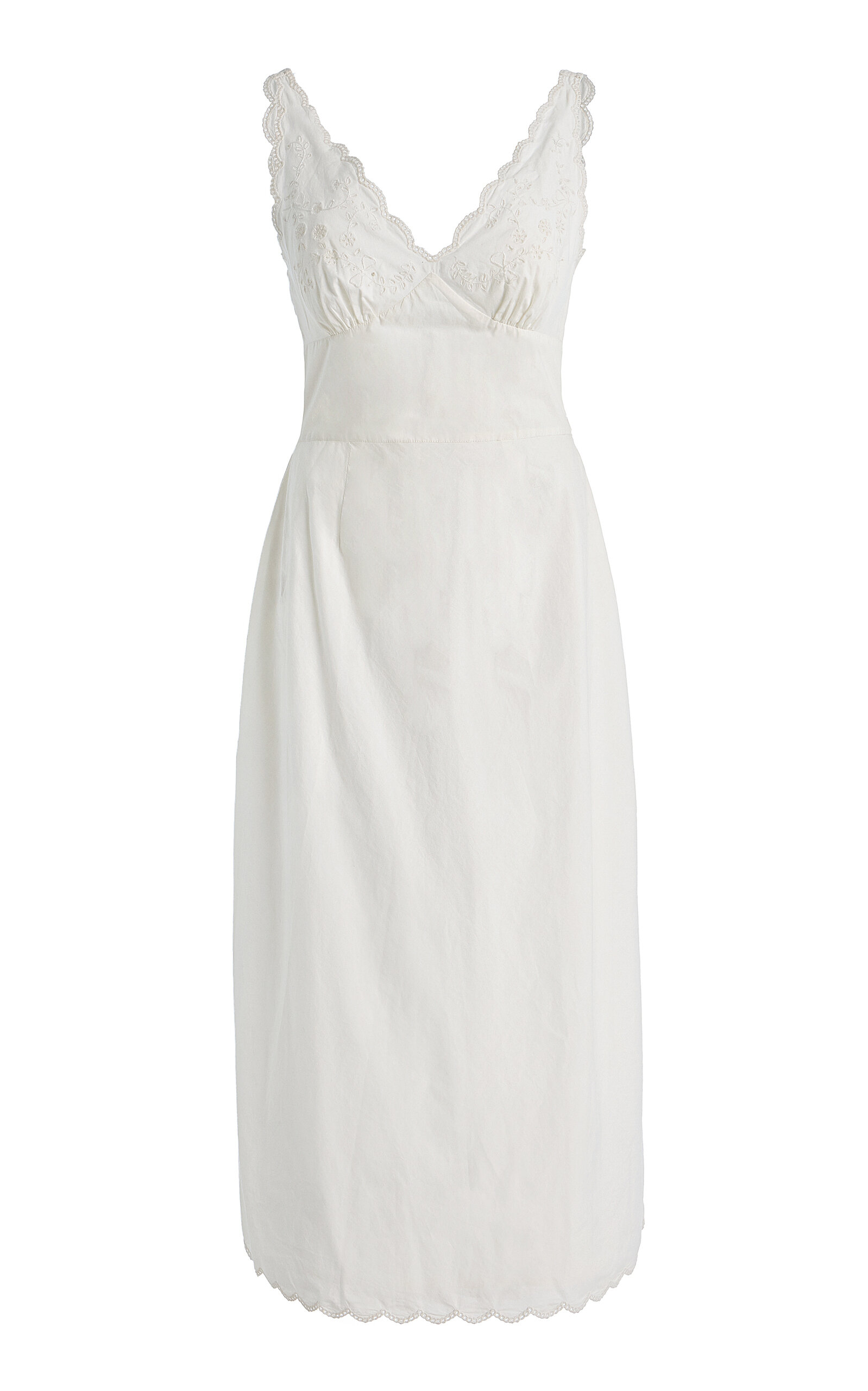 Posse Exclusive Lois Broderie Anglaise Cotton Midi Dress - Moda Operandi
