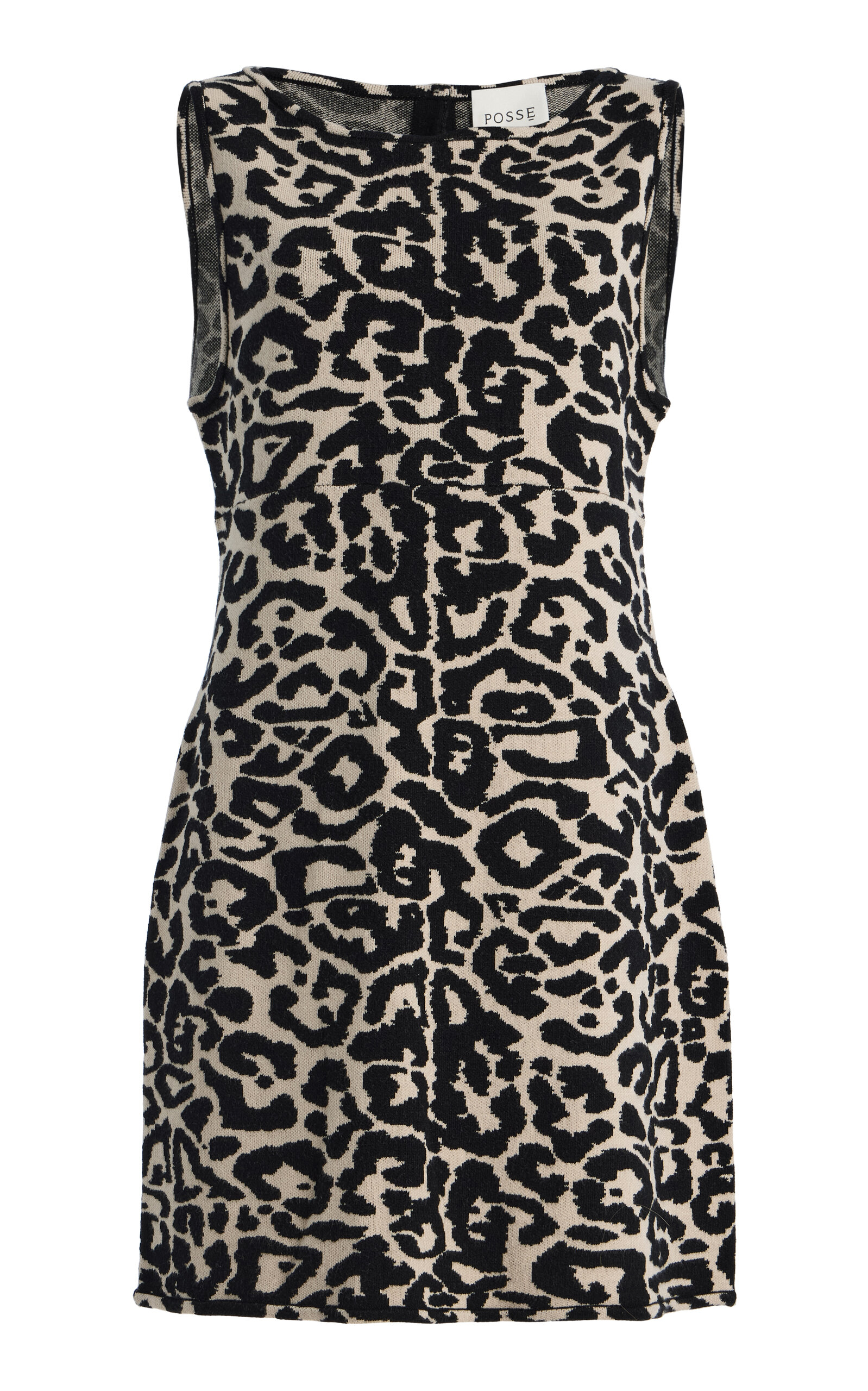 Posse Exclusive Lexi Leopard Knit Mini Dress - Moda Operandi