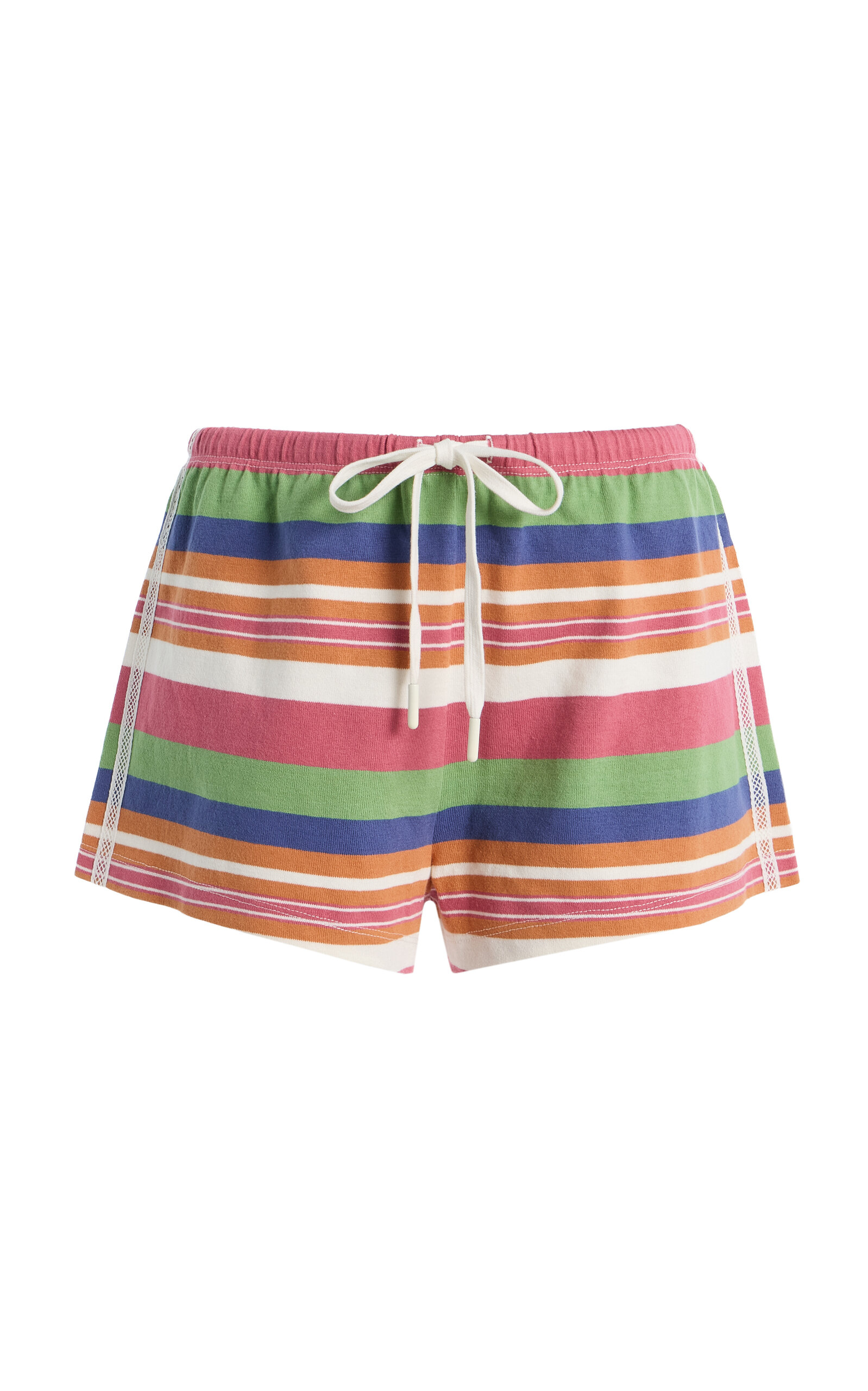 Posse Exclusive Polly Striped Cotton Shorts - Moda Operandi