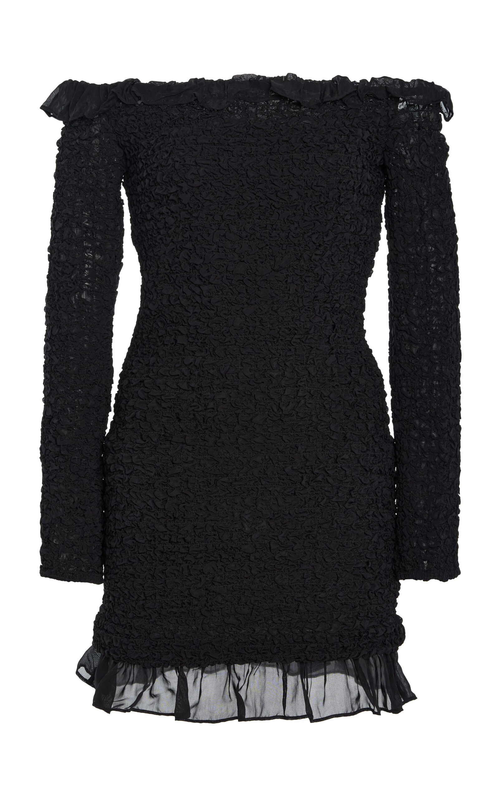 By Malene Birger Corinette Ruffled Mini Dress - Black