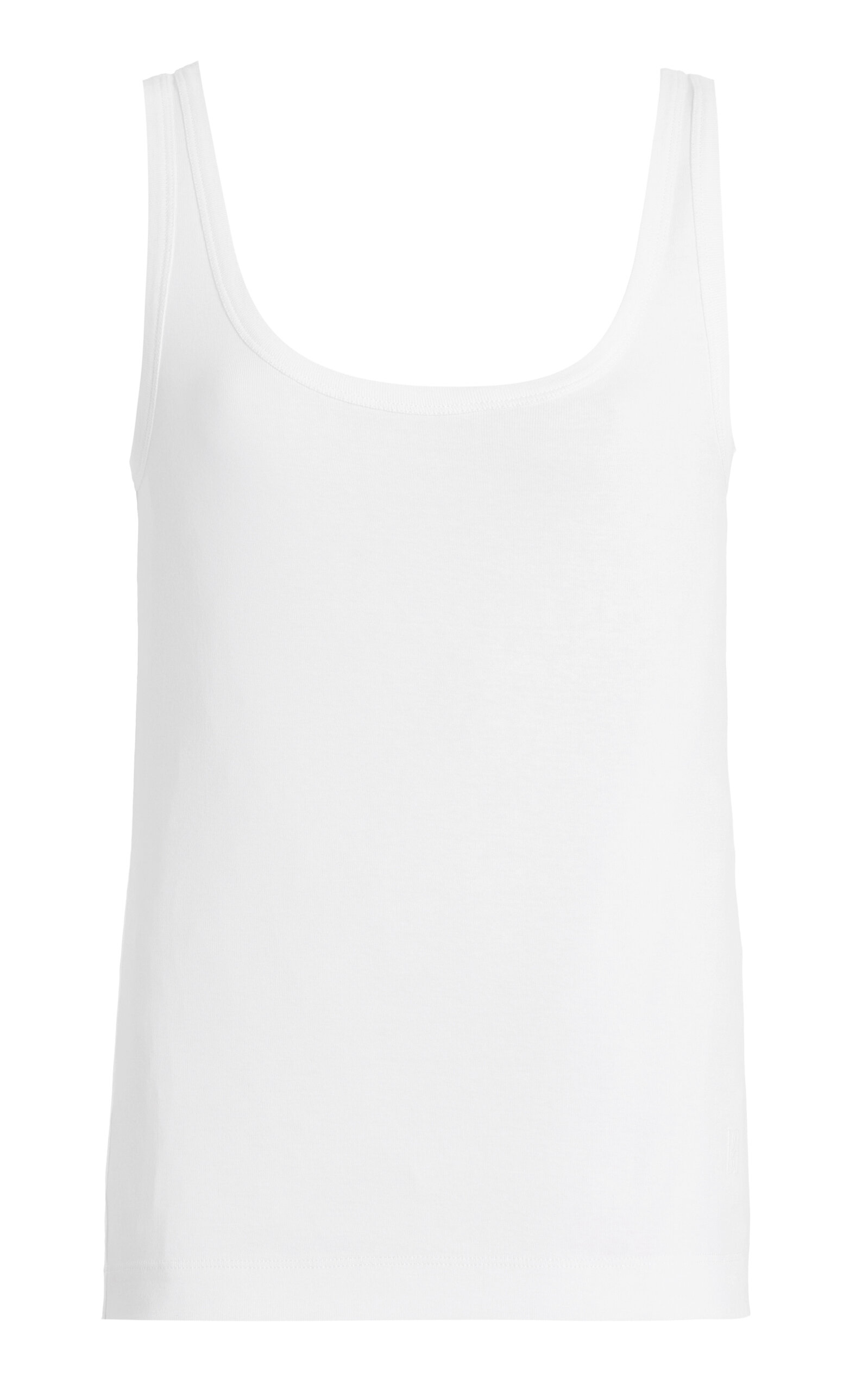 By Malene Birger Dali Scoop-neck Cotton Tank Top In White