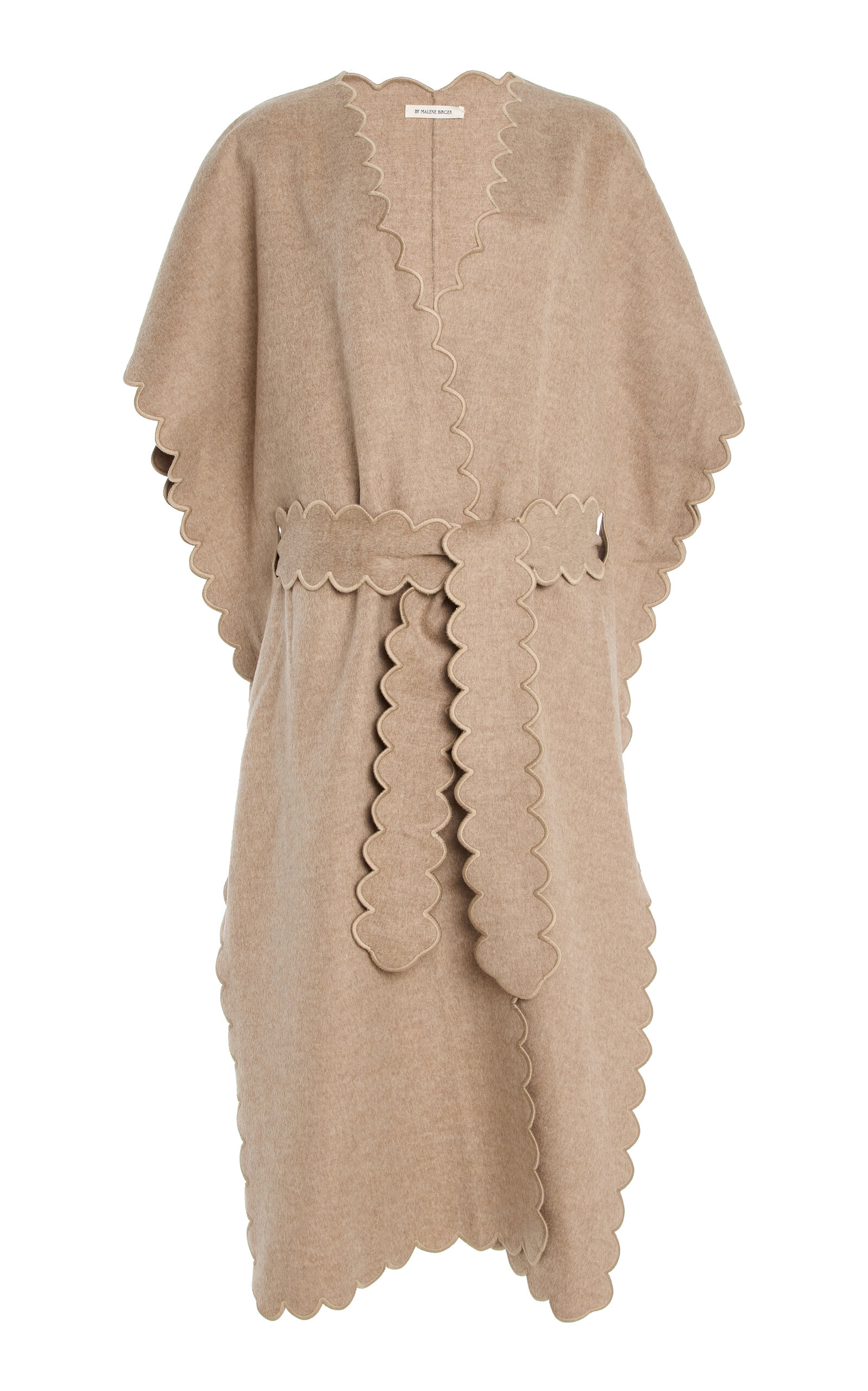 By Malene Birger Vibe Scalloped Wool Jacket - Brown - XS