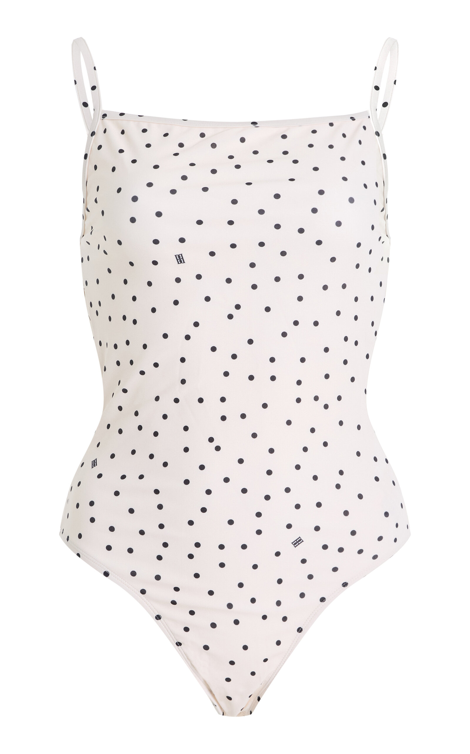 By Malene Birger Astrid Polka-dot One-piece Swimsuit In Yellow