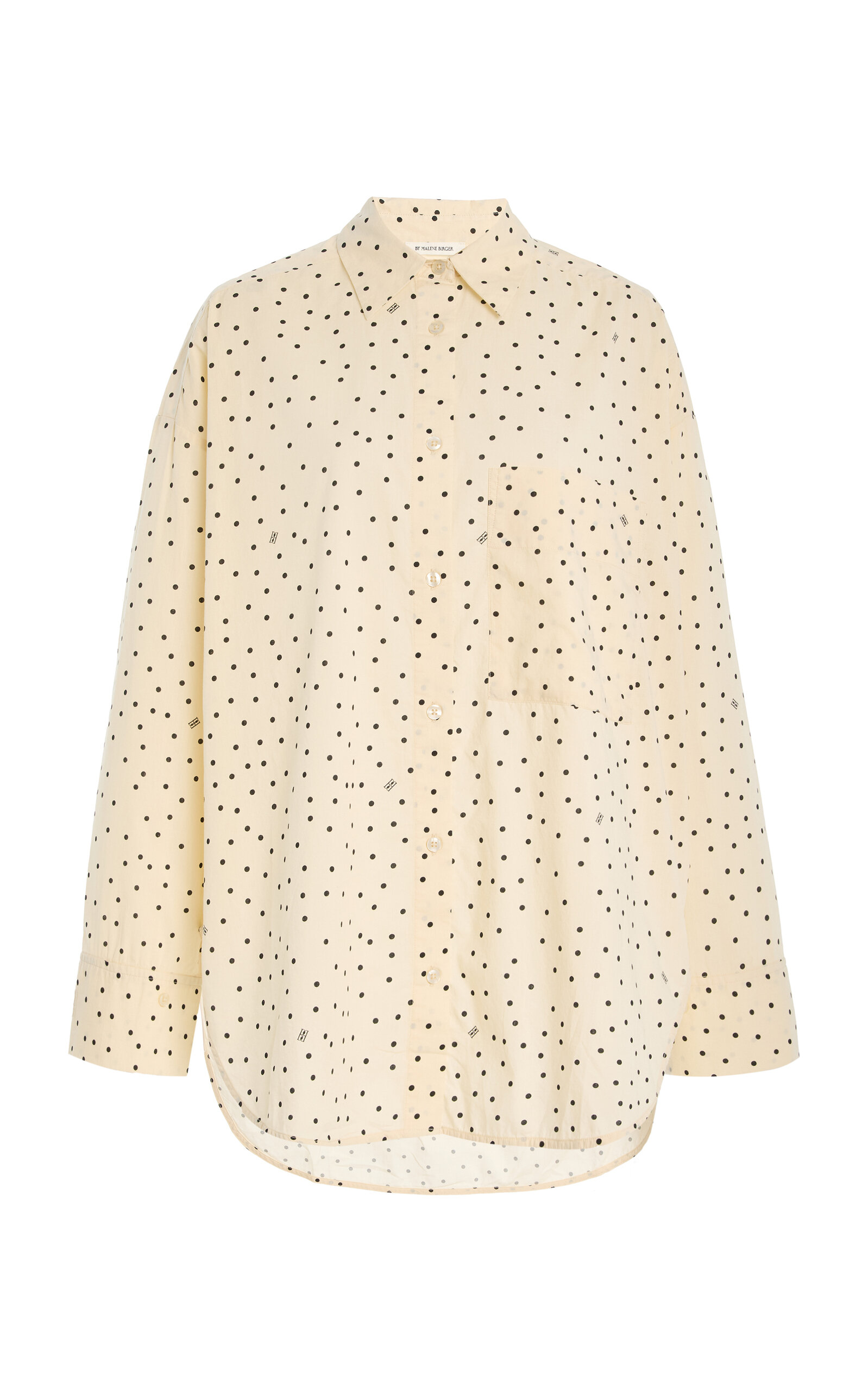 By Malene Birger Derris Polka-Dot Cotton-Voile Shirt