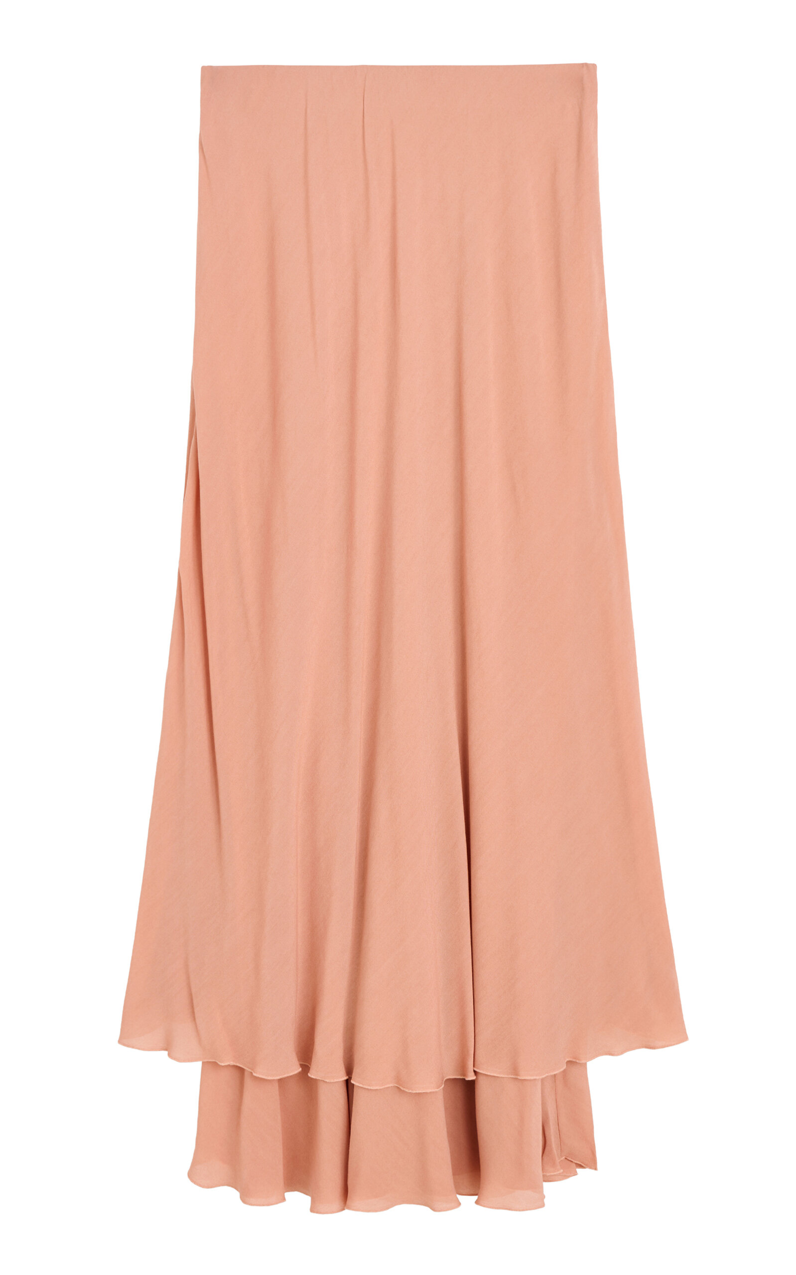 By Malene Birger Gurli Tiered-ruffle Maxi Skirt In Pink