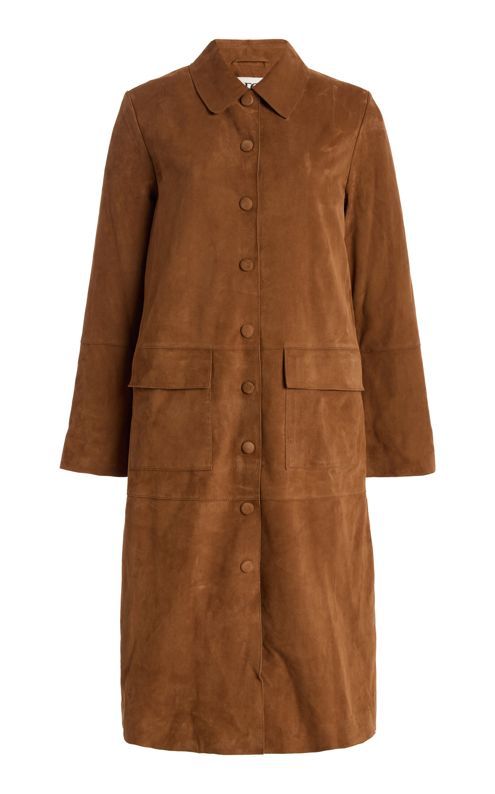 By Malene Birger Jannie Long Suede Jacket - Brown