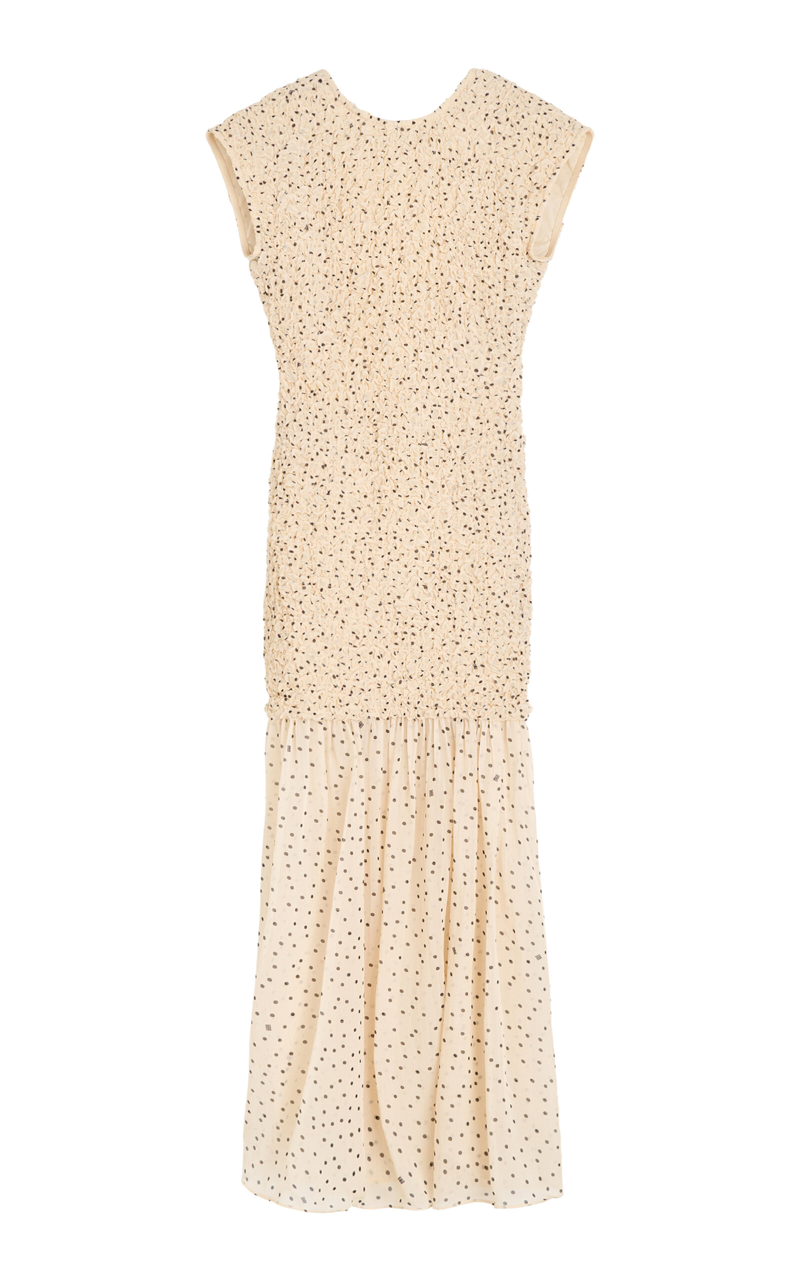 By Malene Birger Corinna Polka-dot Maxi Dress In Neutral