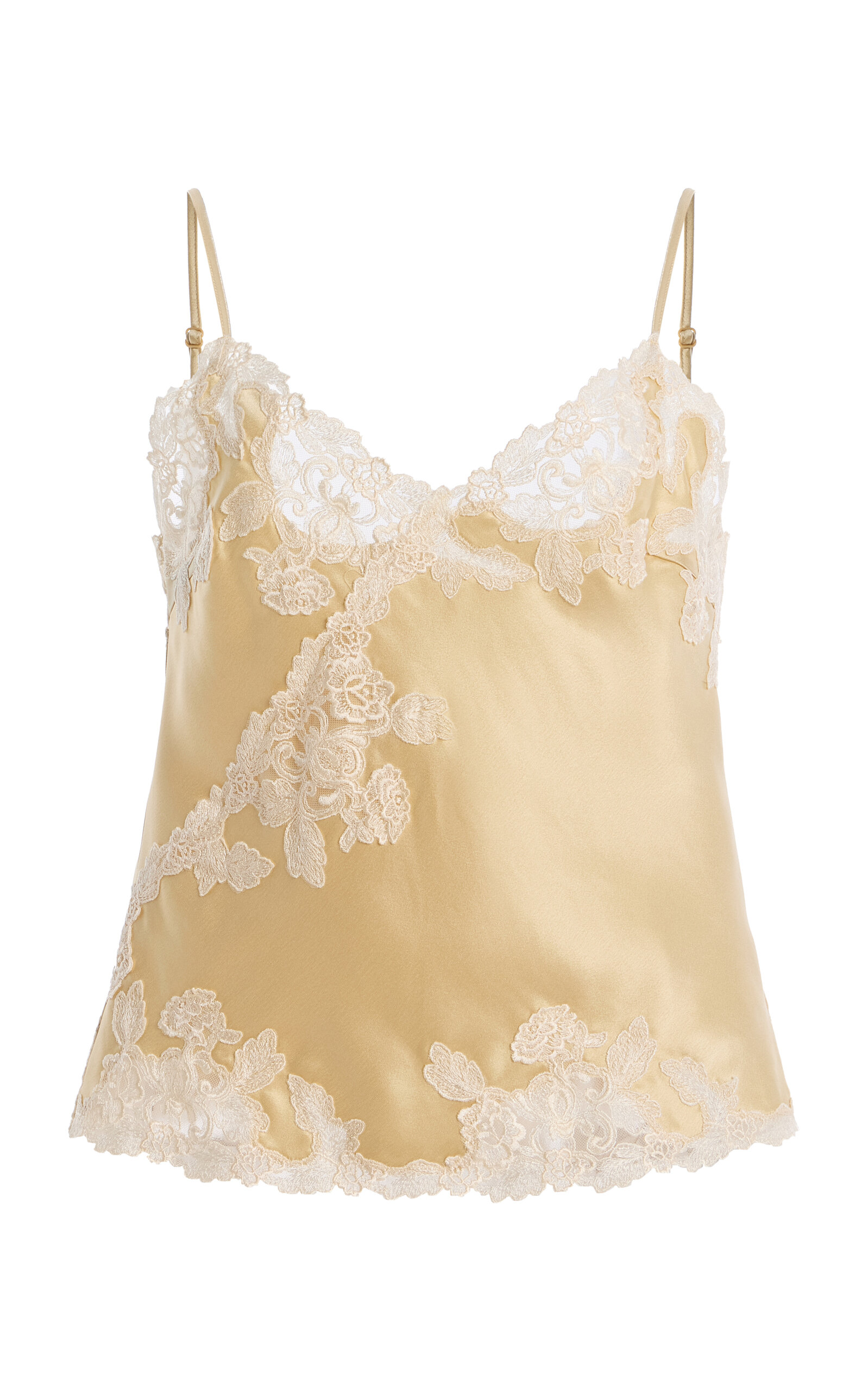 By Malene Birger Madeleine Lace-Trimmed Satin Cami - Women's Clothing
