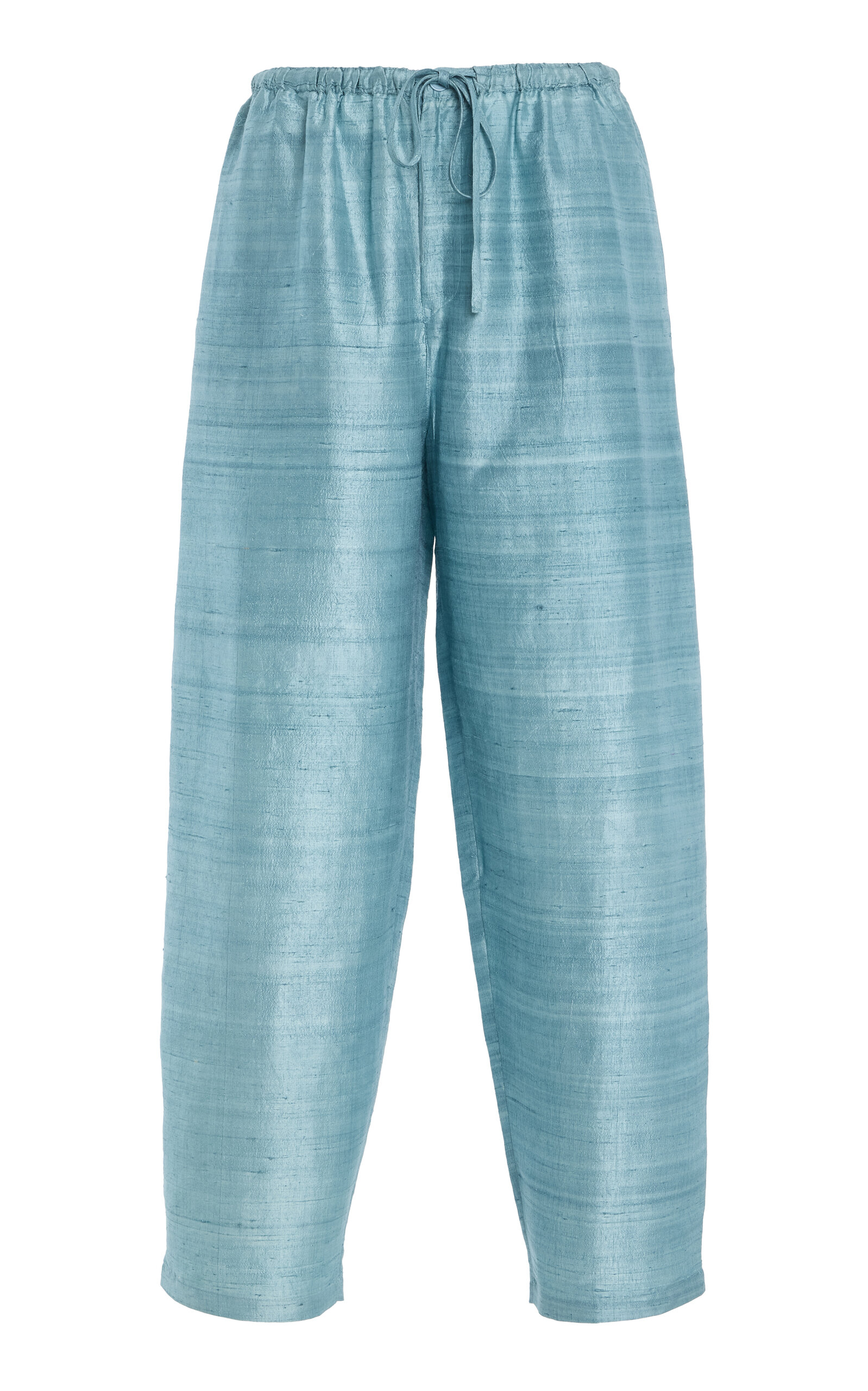 By Malene Birger Lyria Mid-Rise Silk Wide-Leg Pants