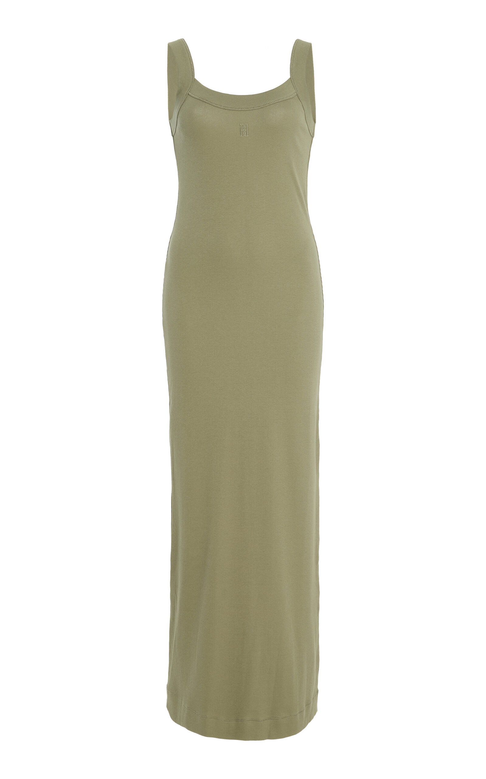 By Malene Birger Lio Tank Stretch-Cotton Maxi Dress - Green