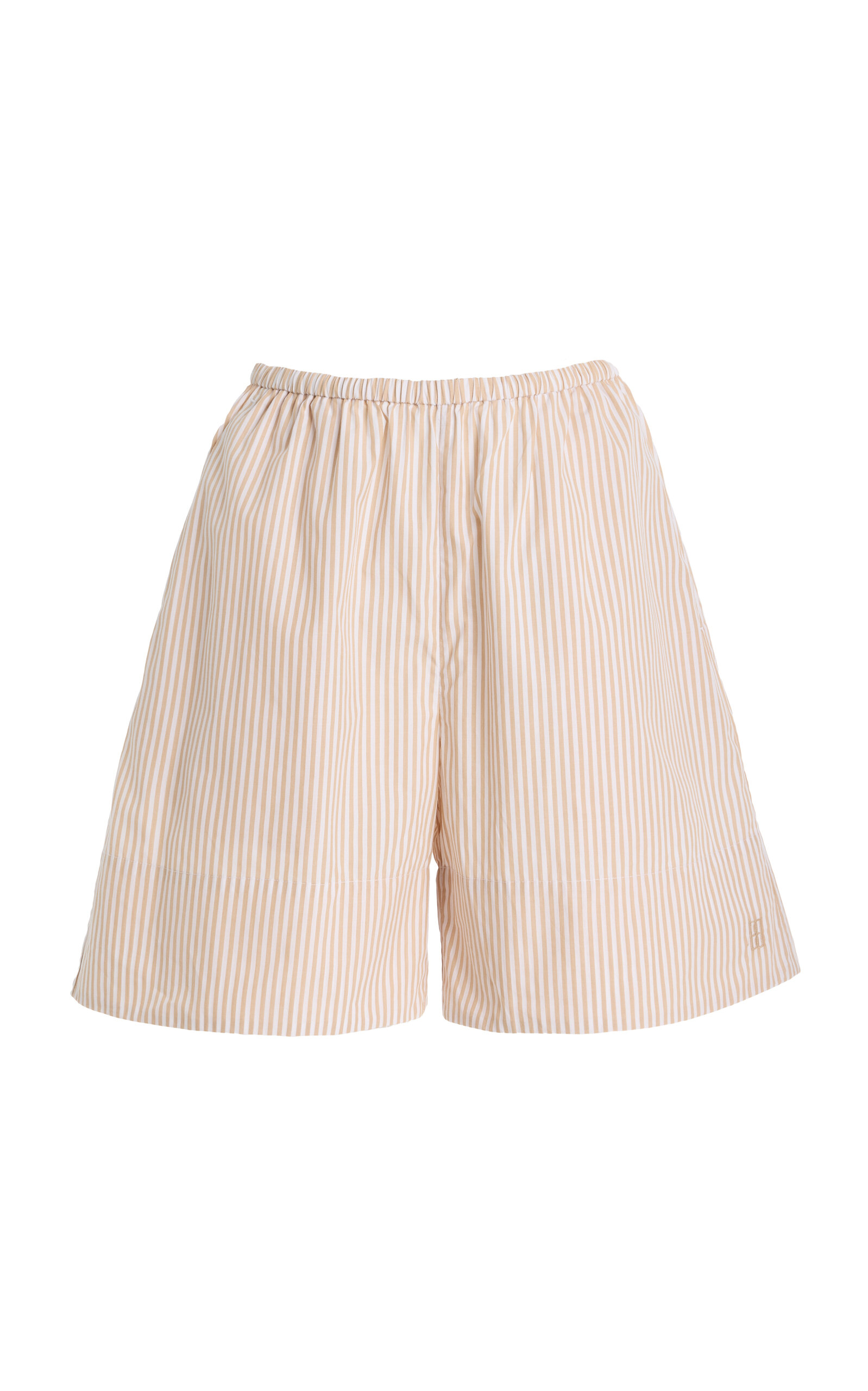By Malene Birger Siona Striped Cotton Shorts