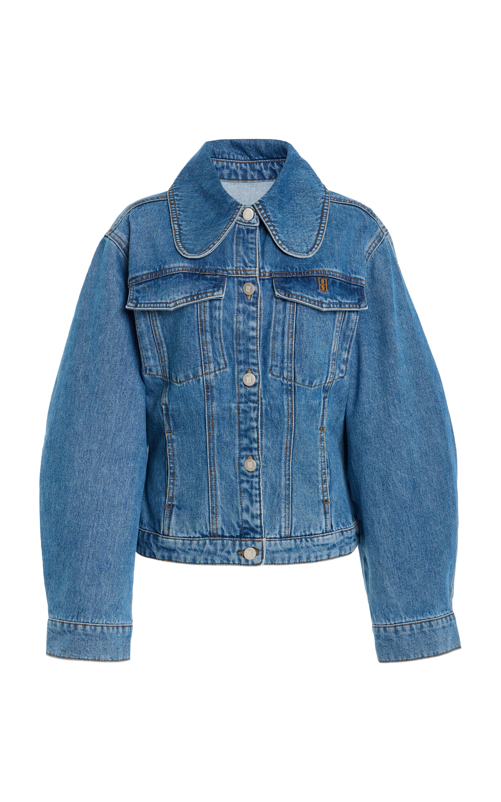 By Malene Birger Villies Organic Cottton Denim Jacket - Blue