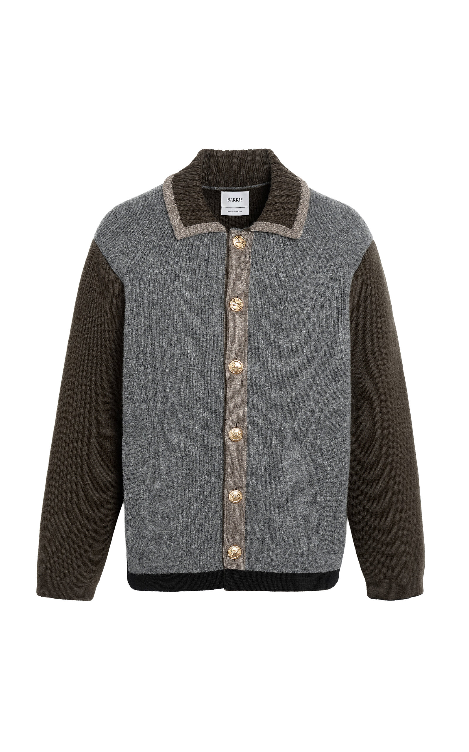 Barrie X Mackintosh Cashmere-wool Contrast Jacket In Brown
