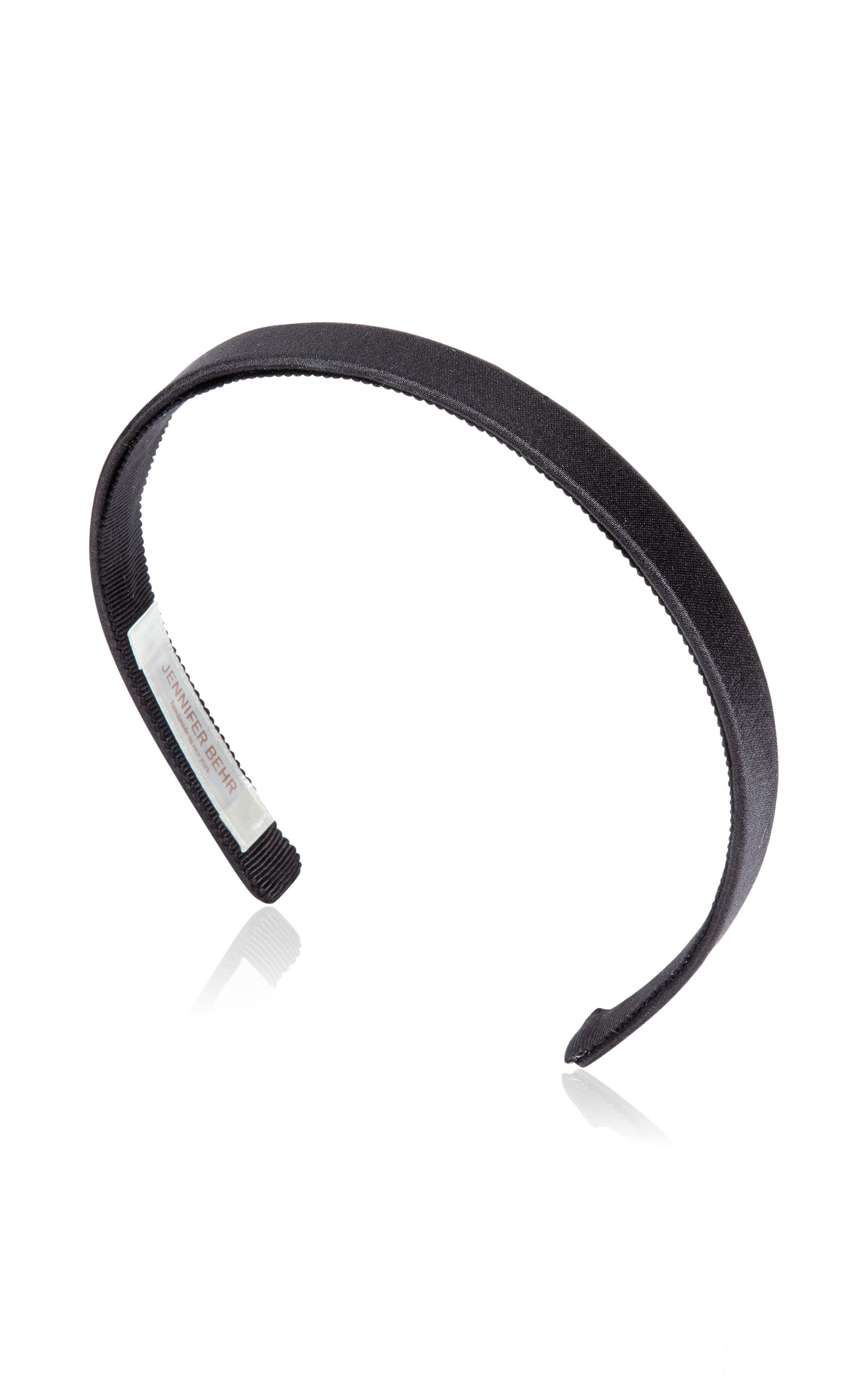 Jennifer Behr Lucy Satin Headband In Black