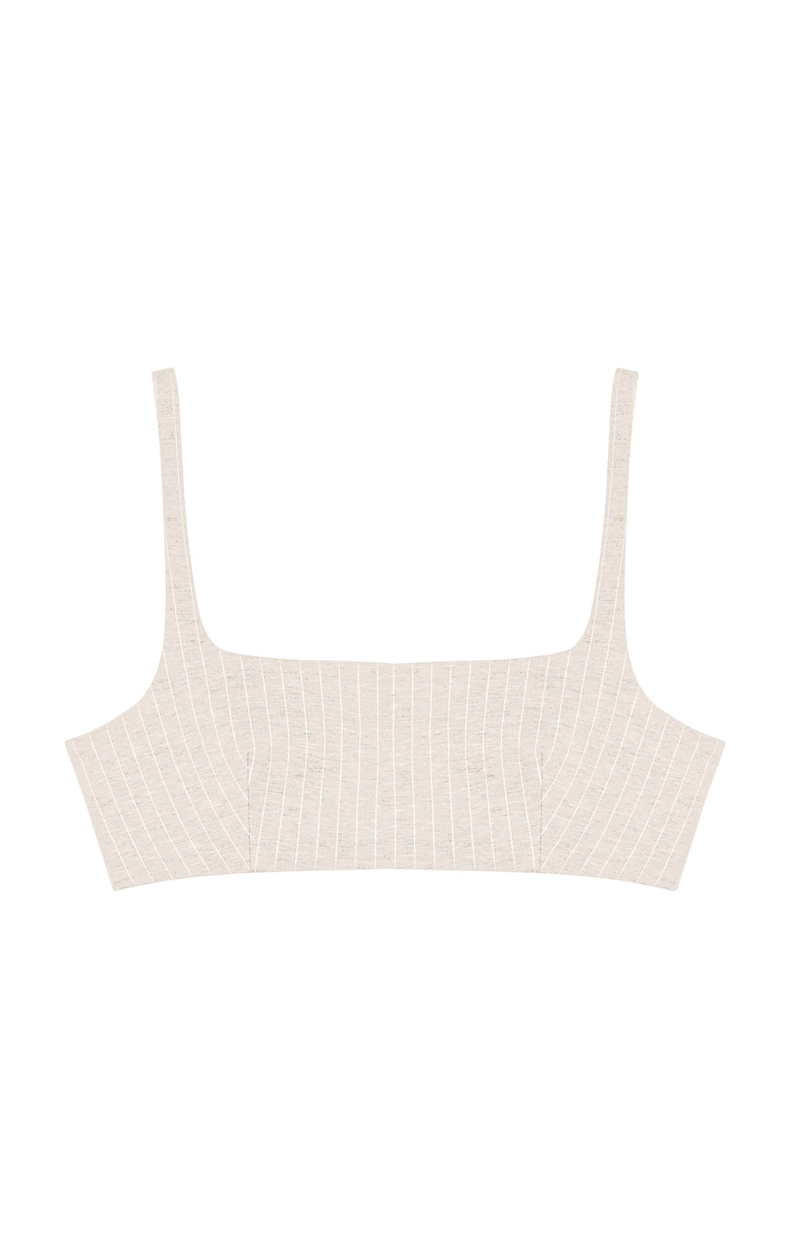Oriane 1986 The Bralette Cropped Top In Brown