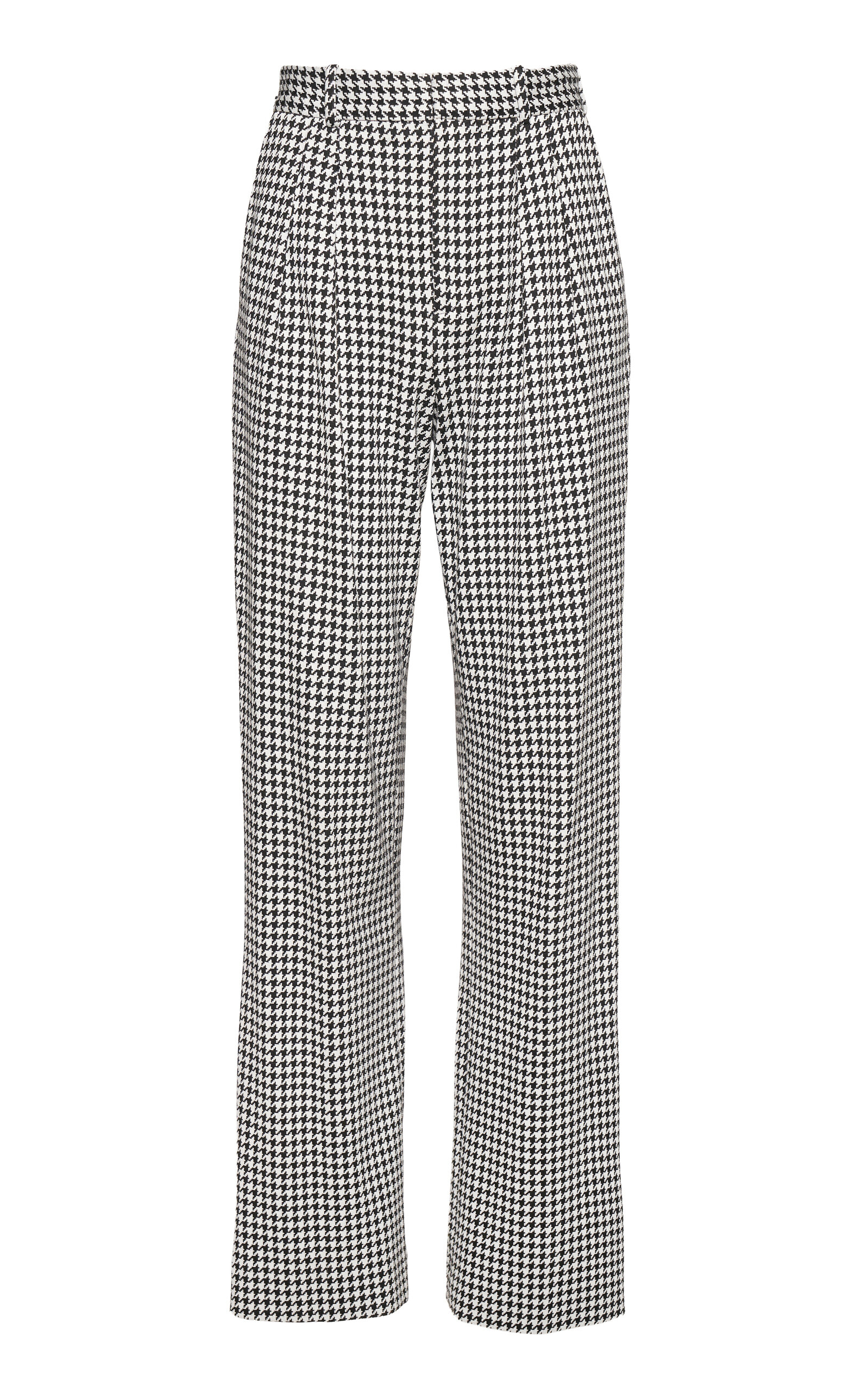 ORIANE 1986 The Long Legged Houndstooth Wide-Leg Pants