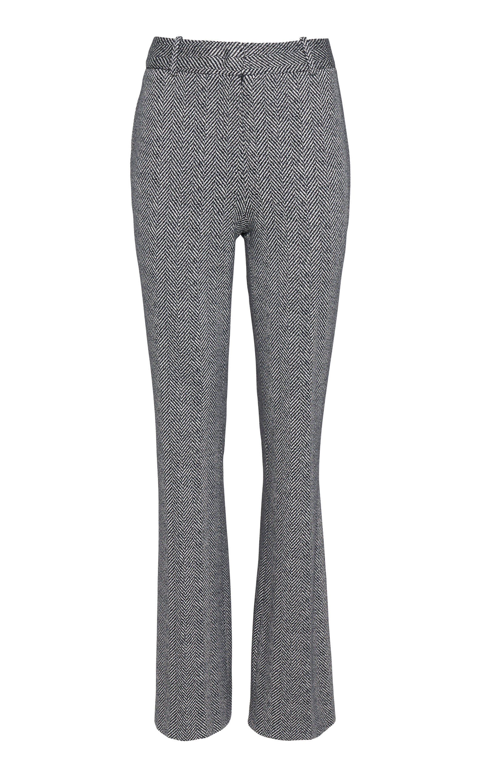 Oriane 1986 The Paris Mid-rise Flared Pants In Blue