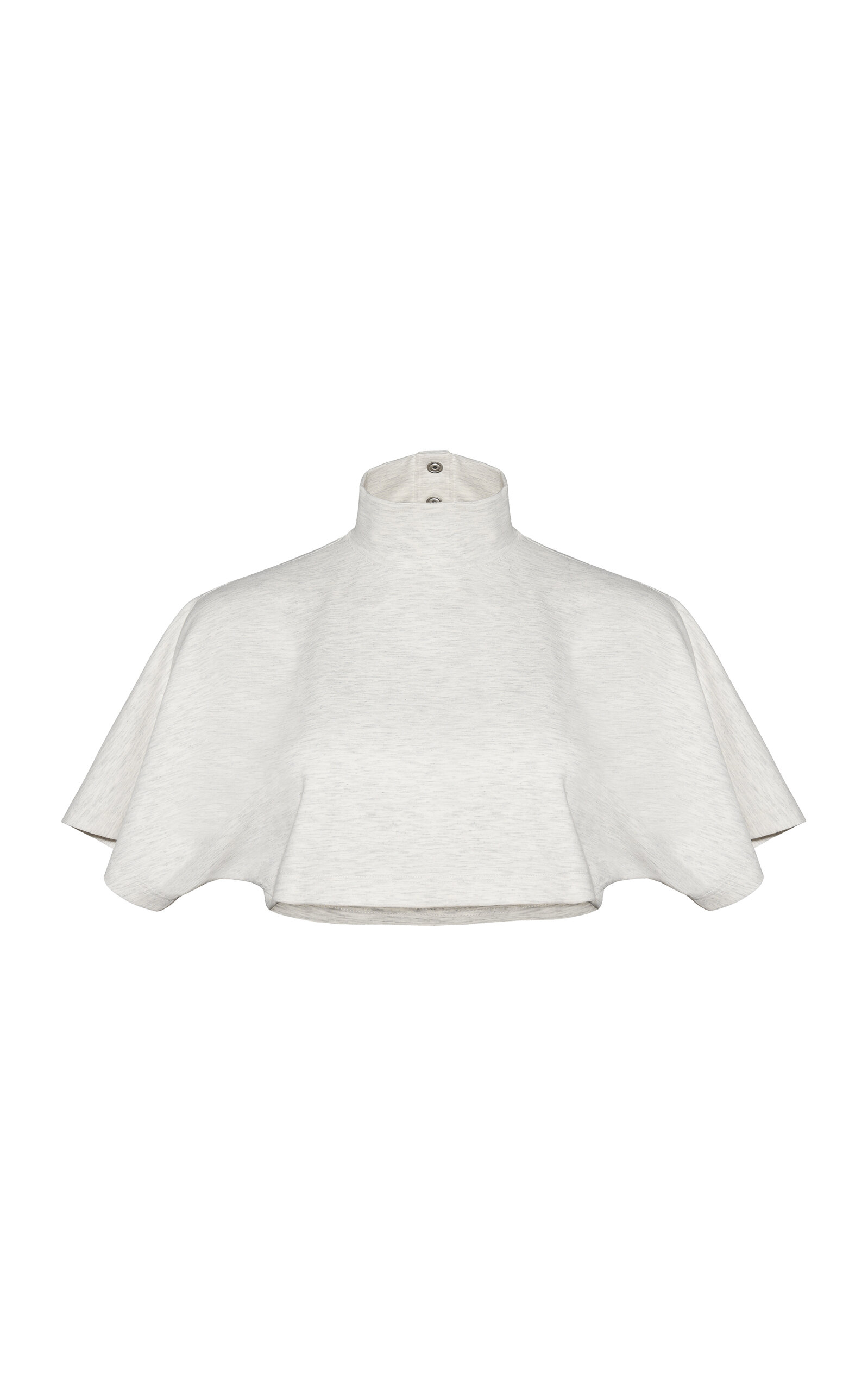 ORIANE 1986 The Top Mockneck Crop Top - Light Grey
