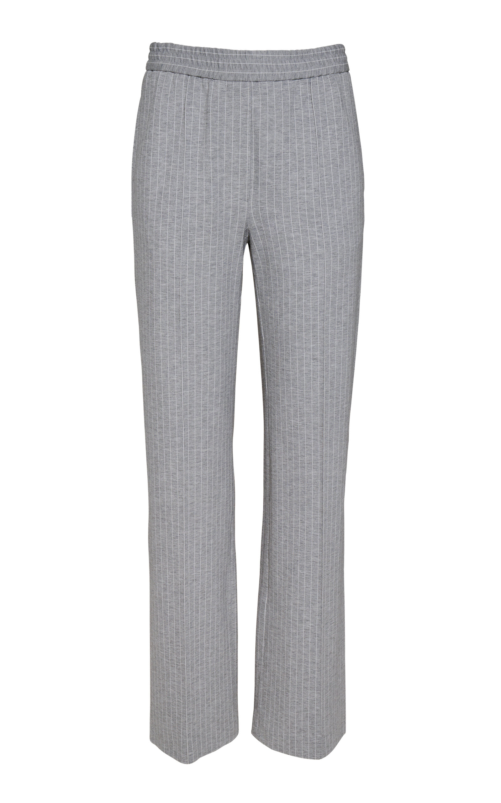 Oriane 1986 The Jogger Striped Straight-leg Pants In Gray